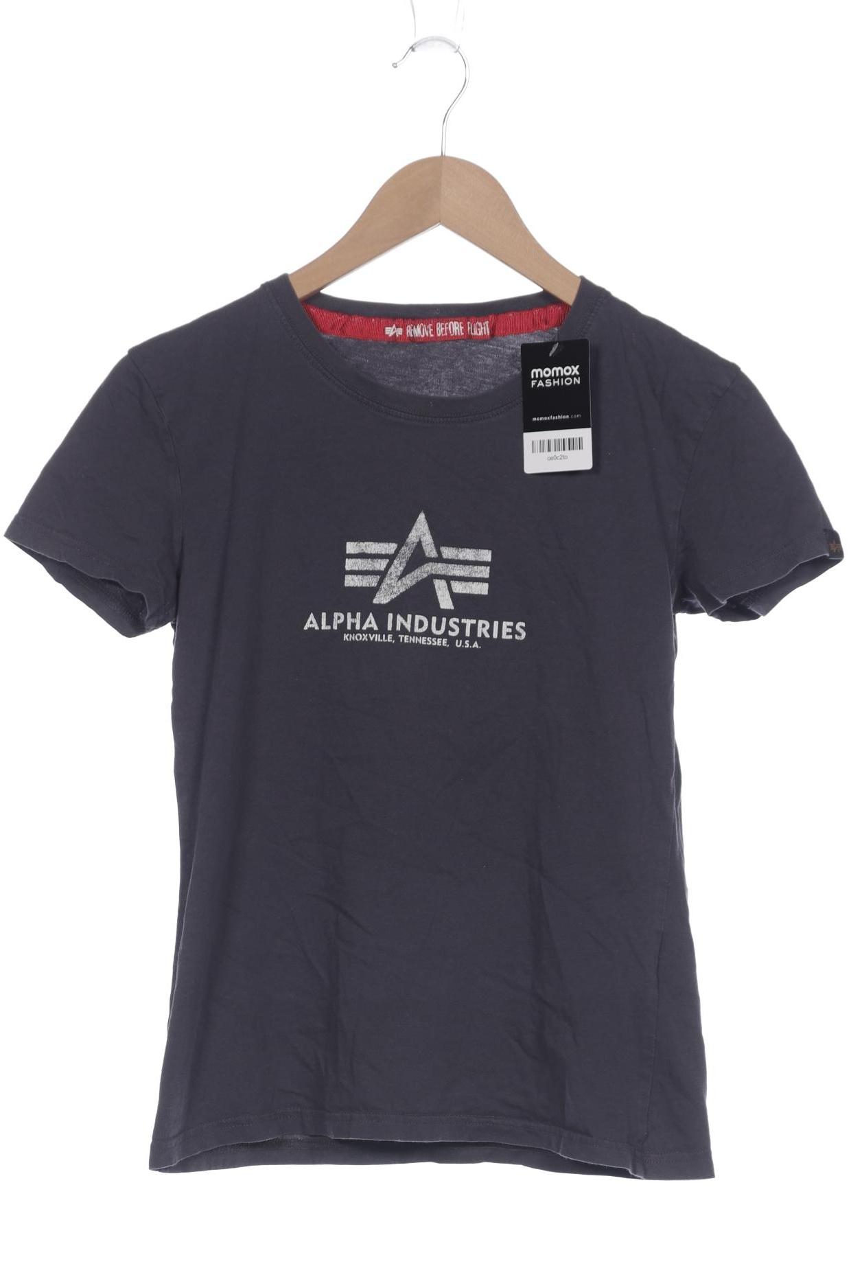 

Alpha industries Damen T-Shirt, grau, Gr. 36