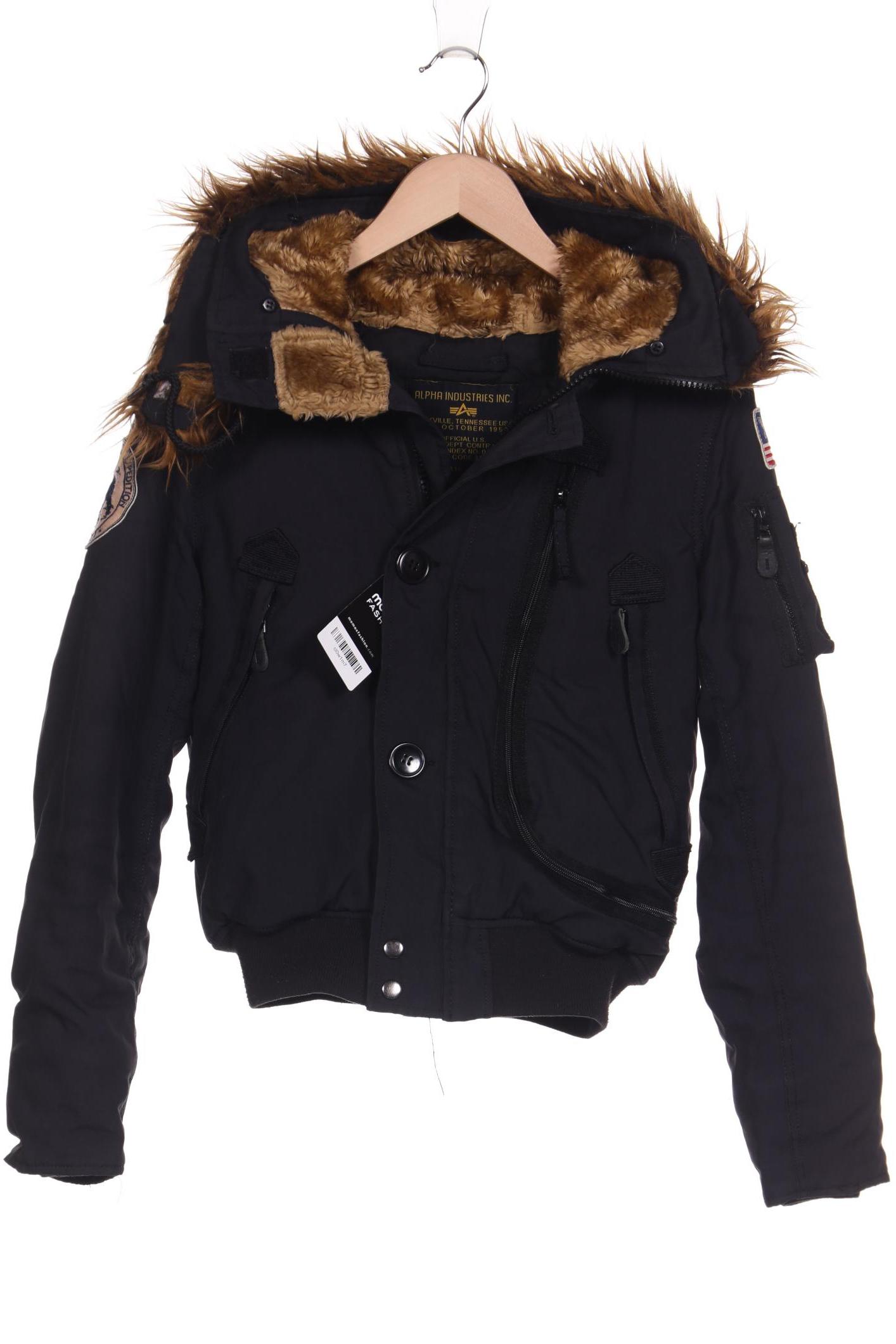 

Alpha industries Damen Jacke, schwarz, Gr. 34