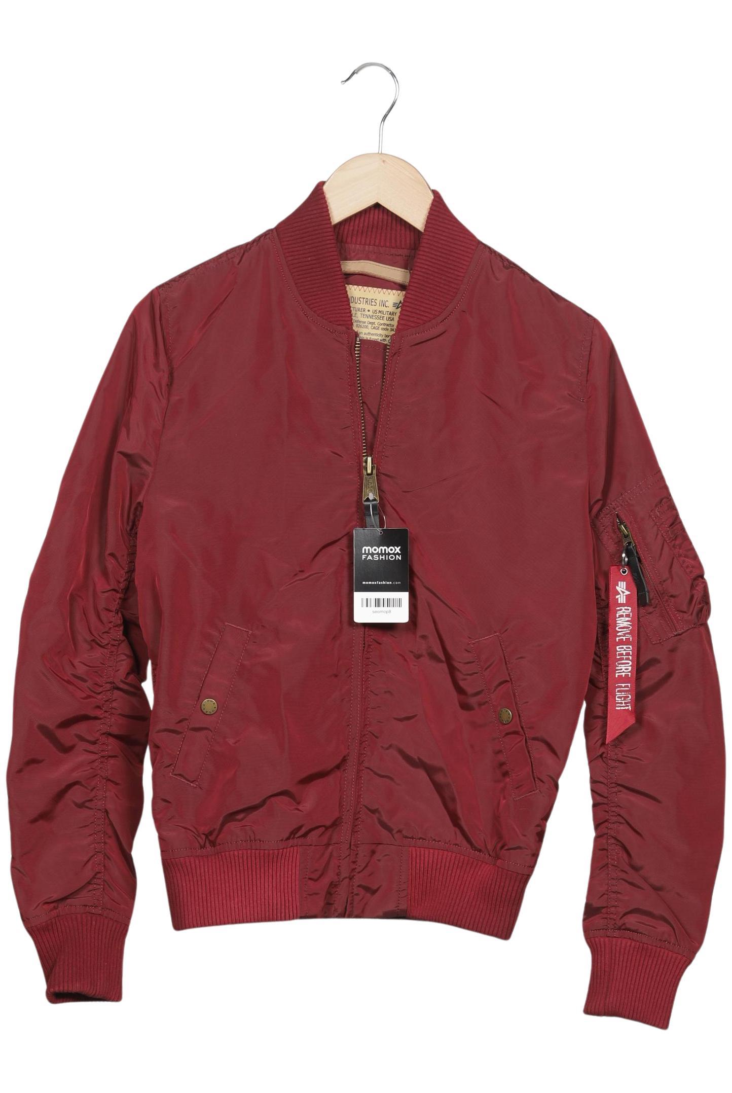 

Alpha industries Damen Jacke, rot, Gr. 34