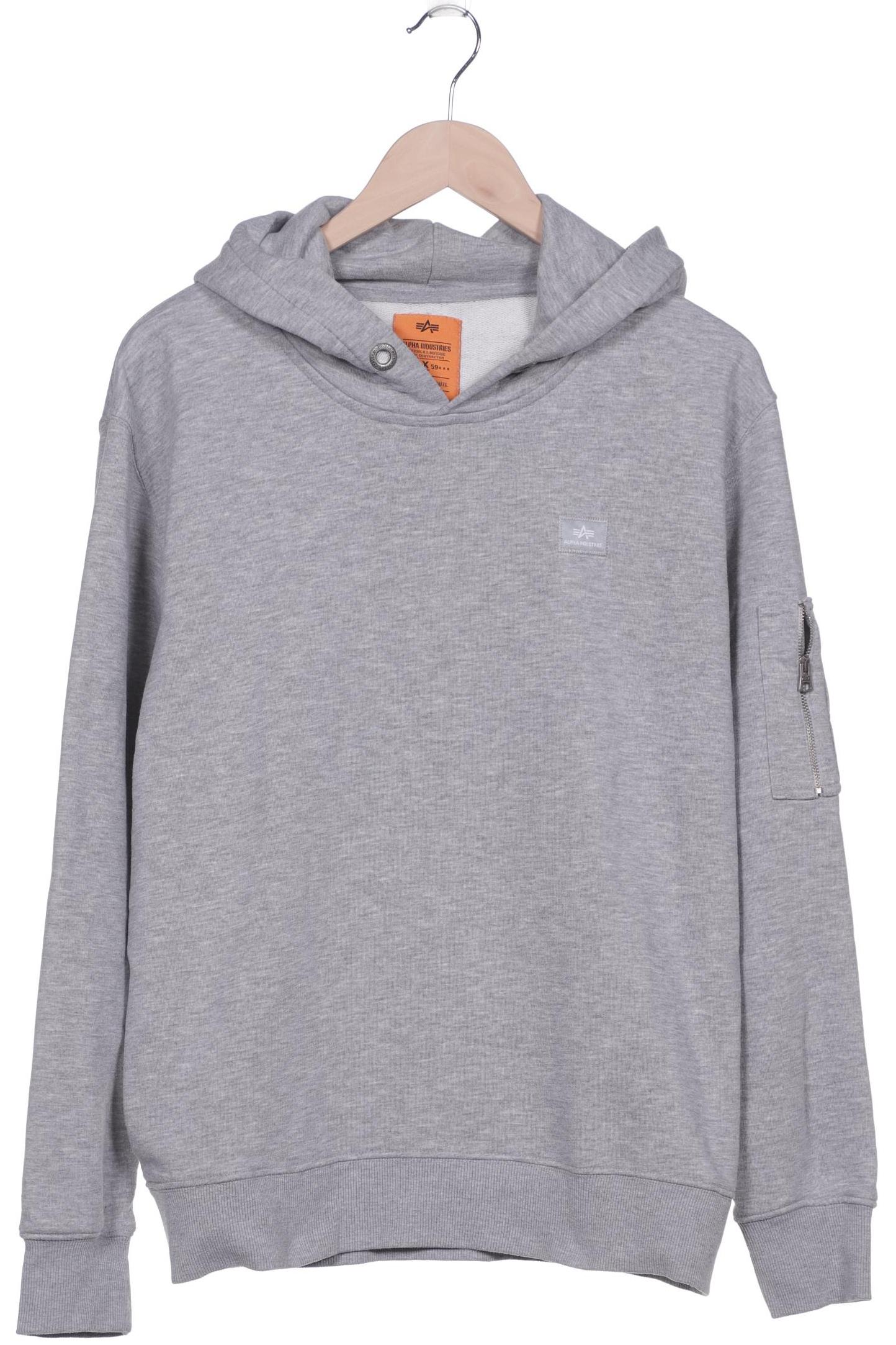 

Alpha industries Damen Kapuzenpullover, grau, Gr. 42