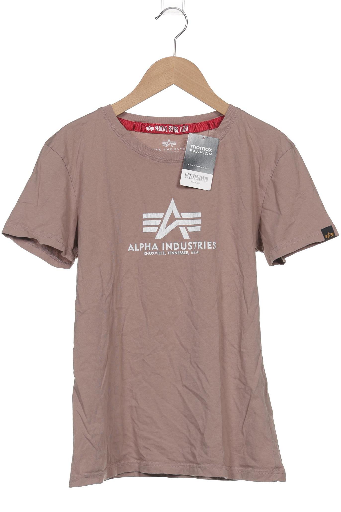 

Alpha industries Damen T-Shirt, braun, Gr. 38