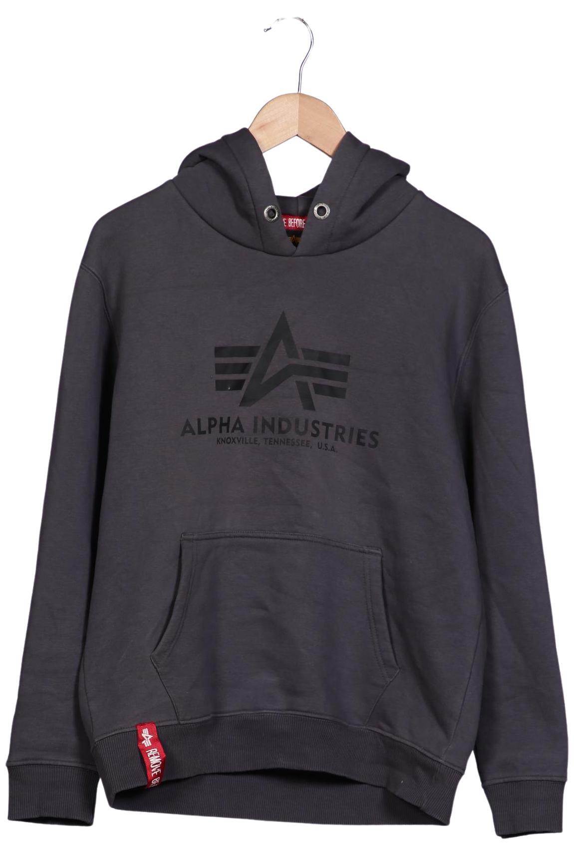 

Alpha industries Damen Kapuzenpullover, grau, Gr. 38