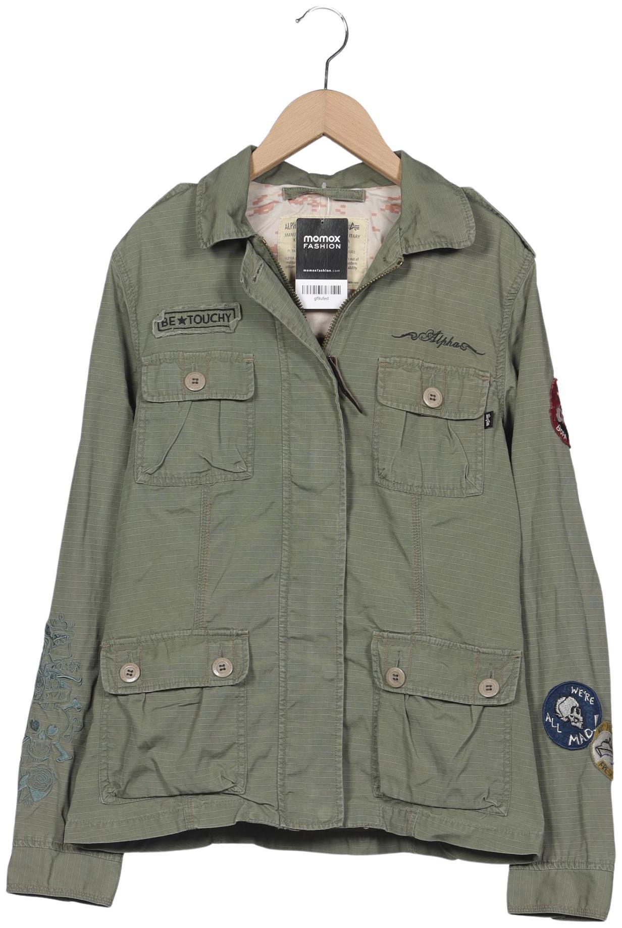 

Alpha industries Damen Jacke, grün, Gr. 36