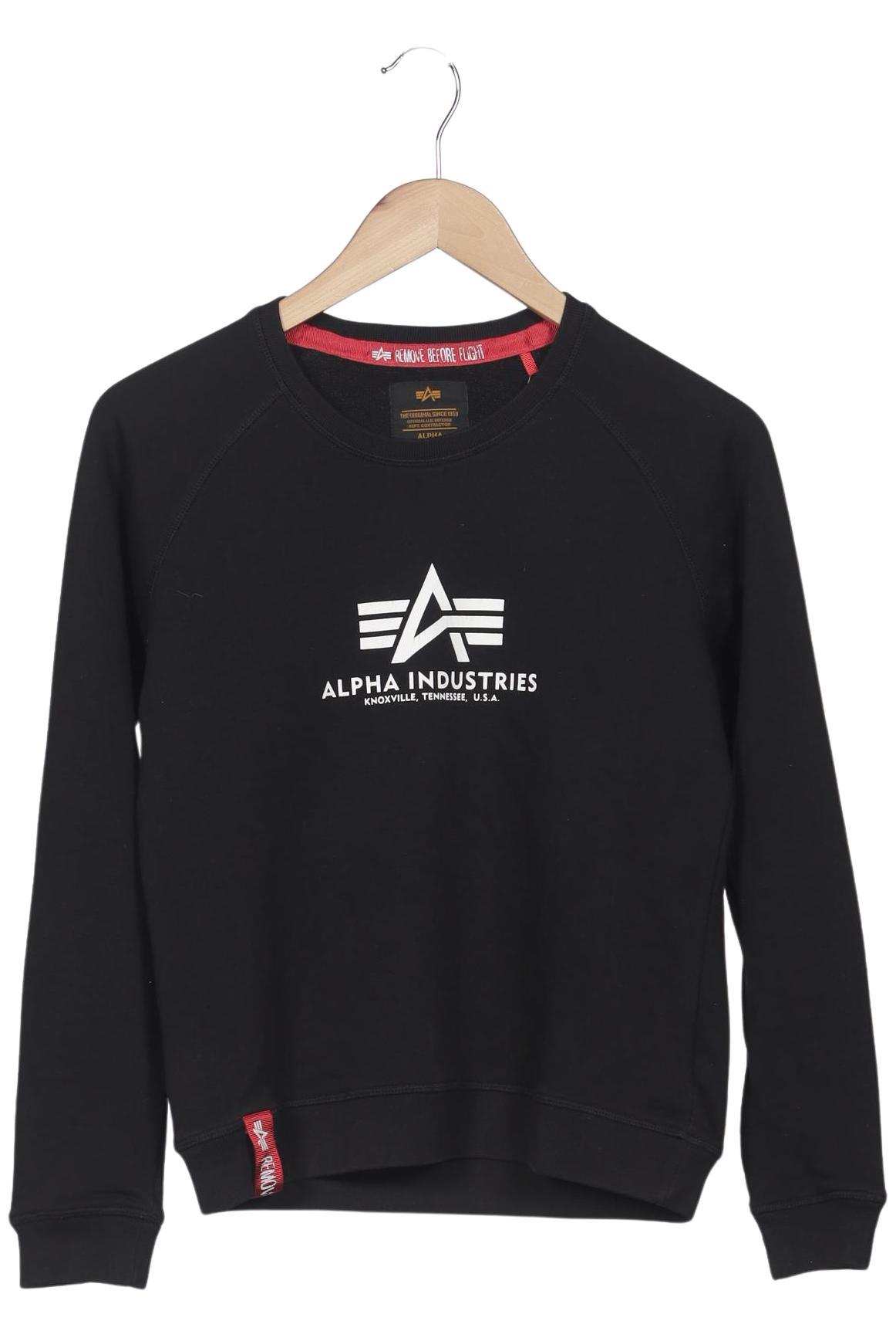 

Alpha industries Damen Sweatshirt, schwarz, Gr. 36