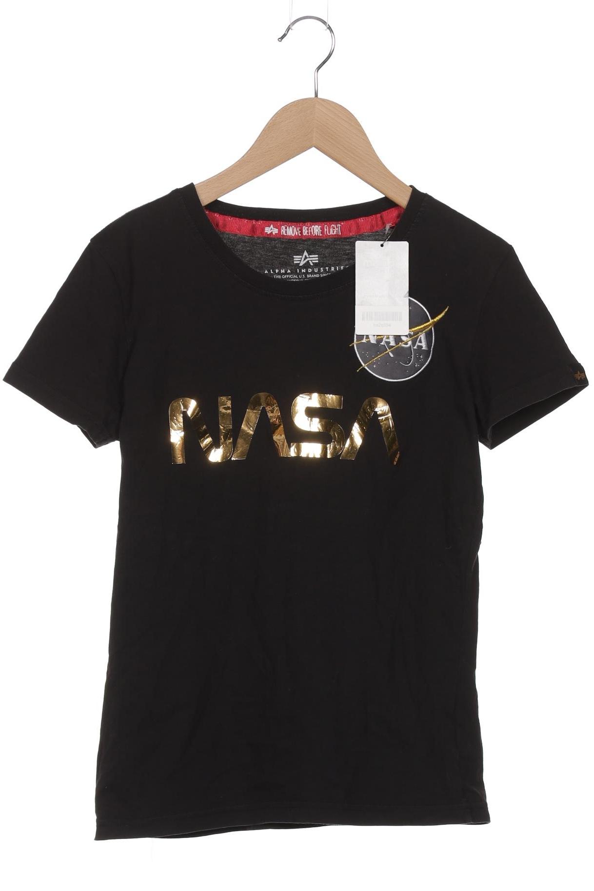

Alpha industries Damen T-Shirt, schwarz, Gr. 36