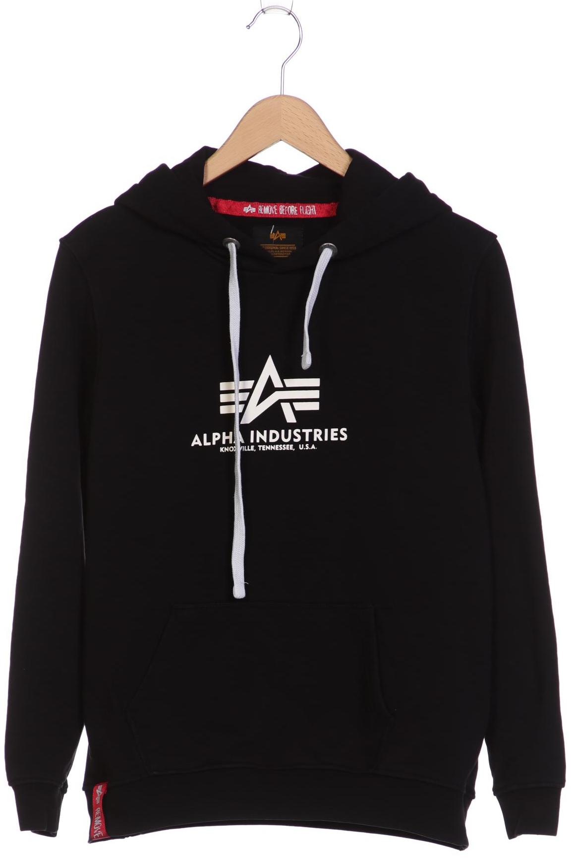 

Alpha industries Damen Kapuzenpullover, schwarz, Gr. 38
