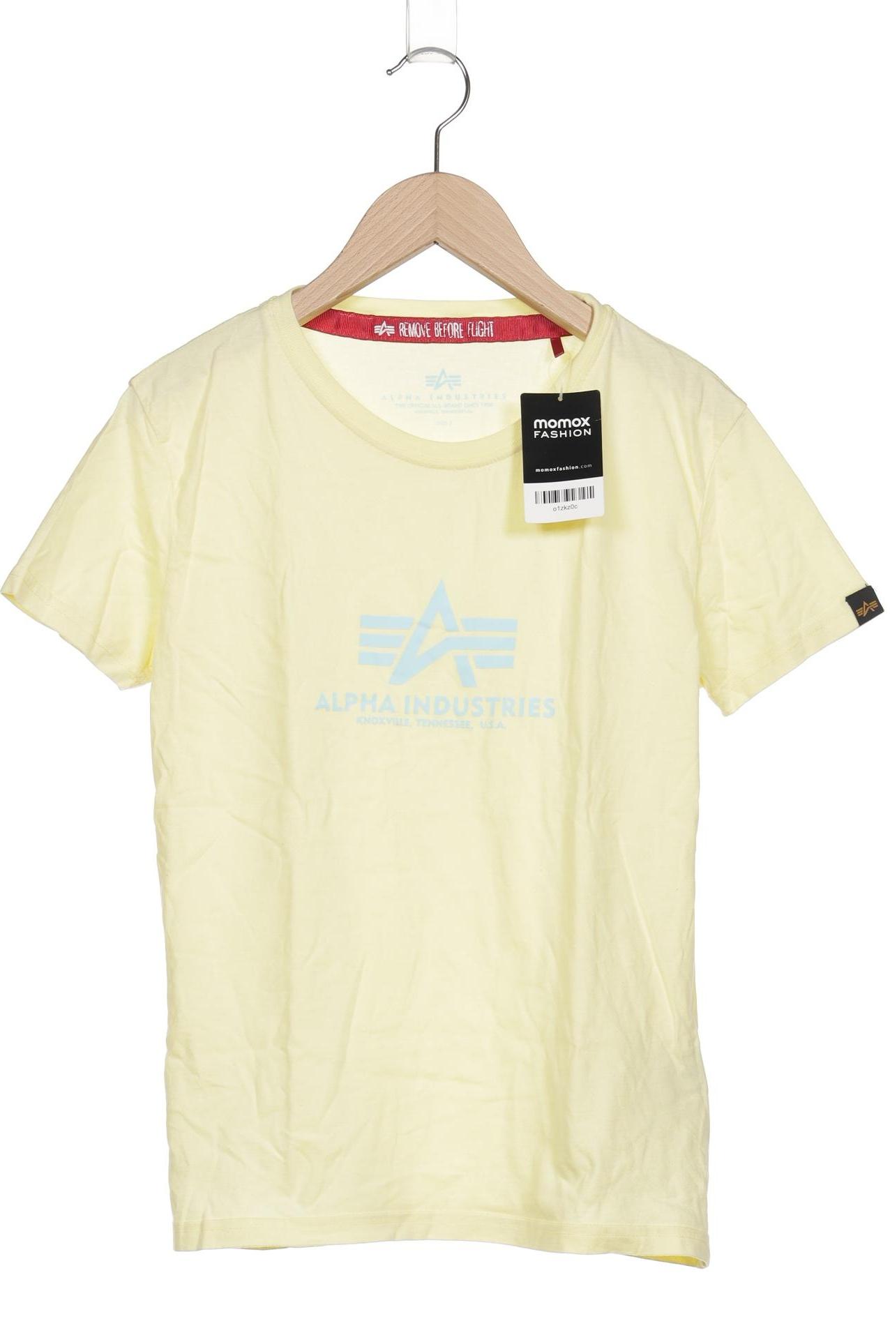 

Alpha industries Damen T-Shirt, gelb, Gr. 36