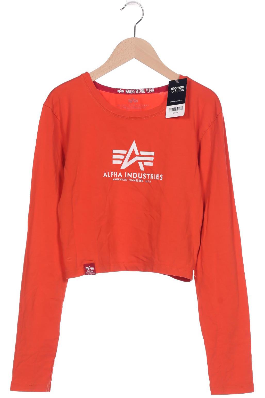 

Alpha industries Damen Langarmshirt, orange, Gr. 44