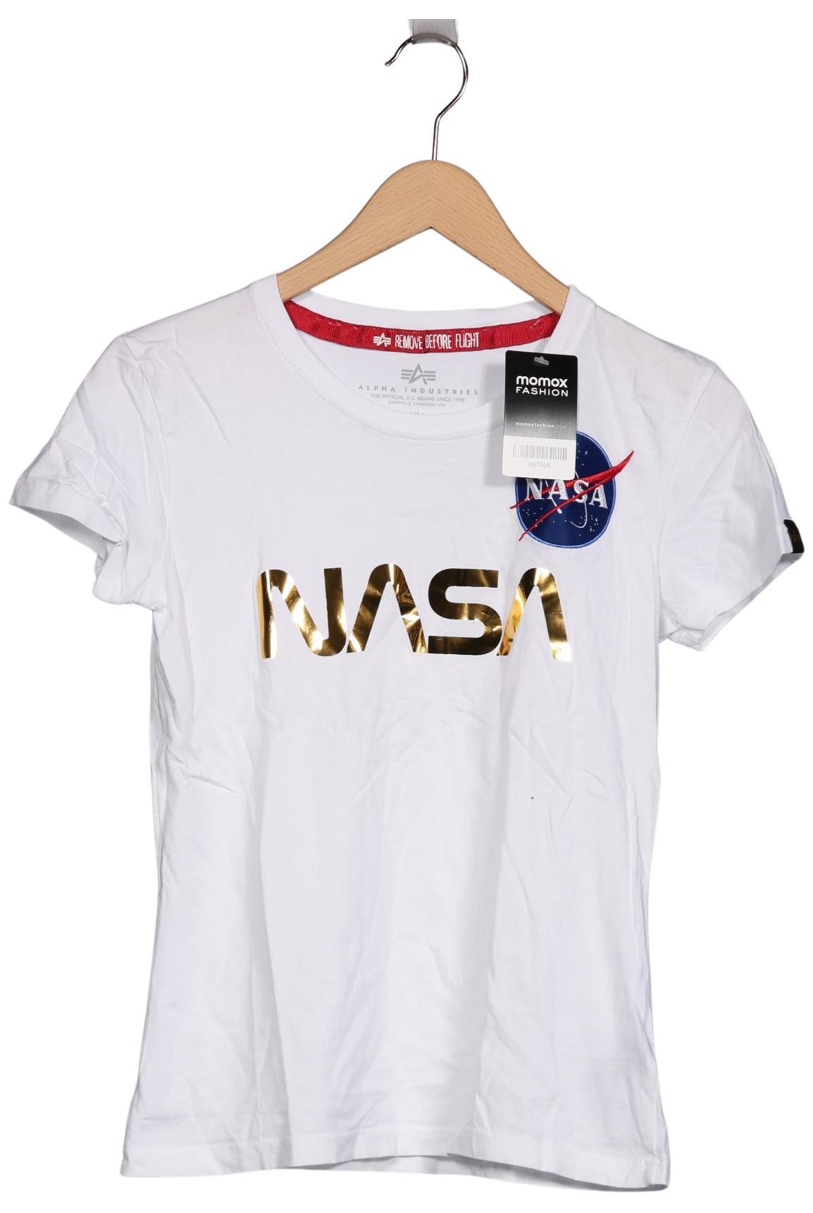 

Alpha industries Damen T-Shirt, weiß, Gr. 36