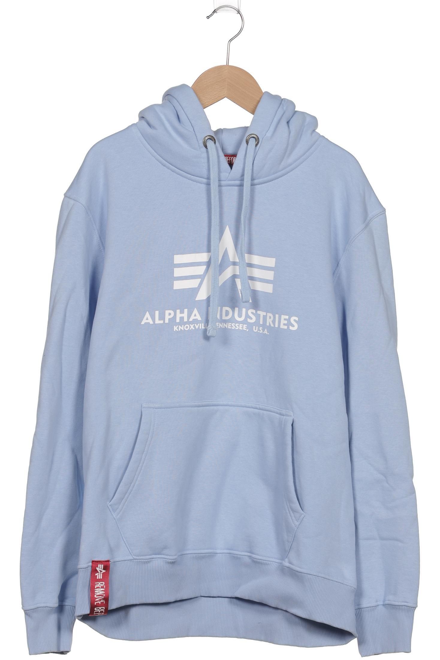 

Alpha industries Damen Kapuzenpullover, hellblau, Gr. 42