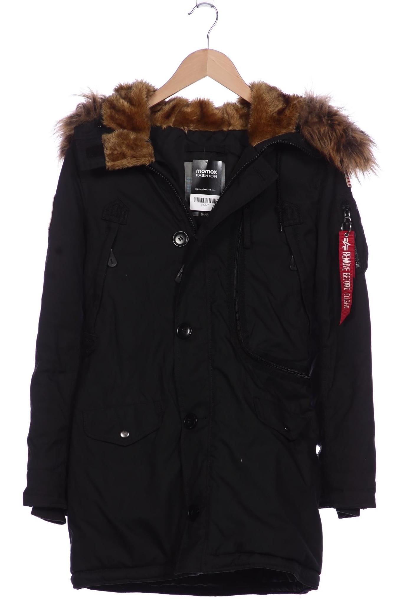 

Alpha industries Damen Mantel, schwarz, Gr. 36