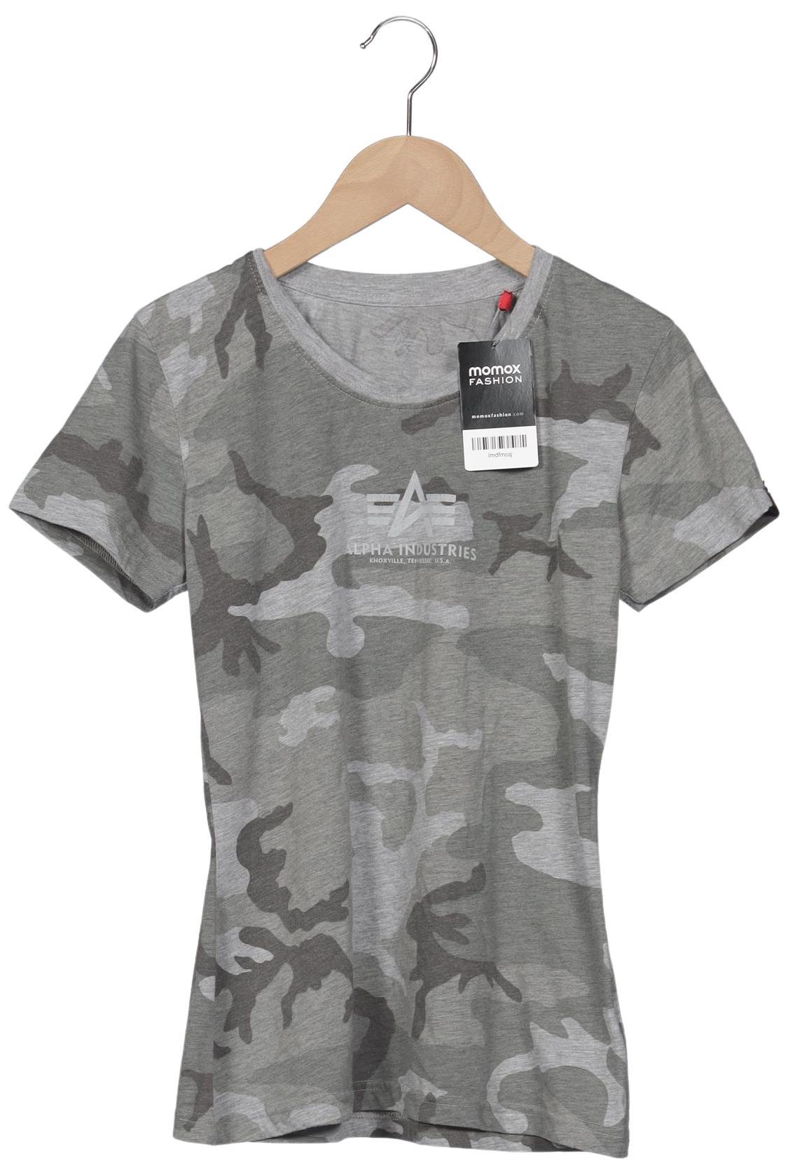 

Alpha industries Damen T-Shirt, grau, Gr. 36
