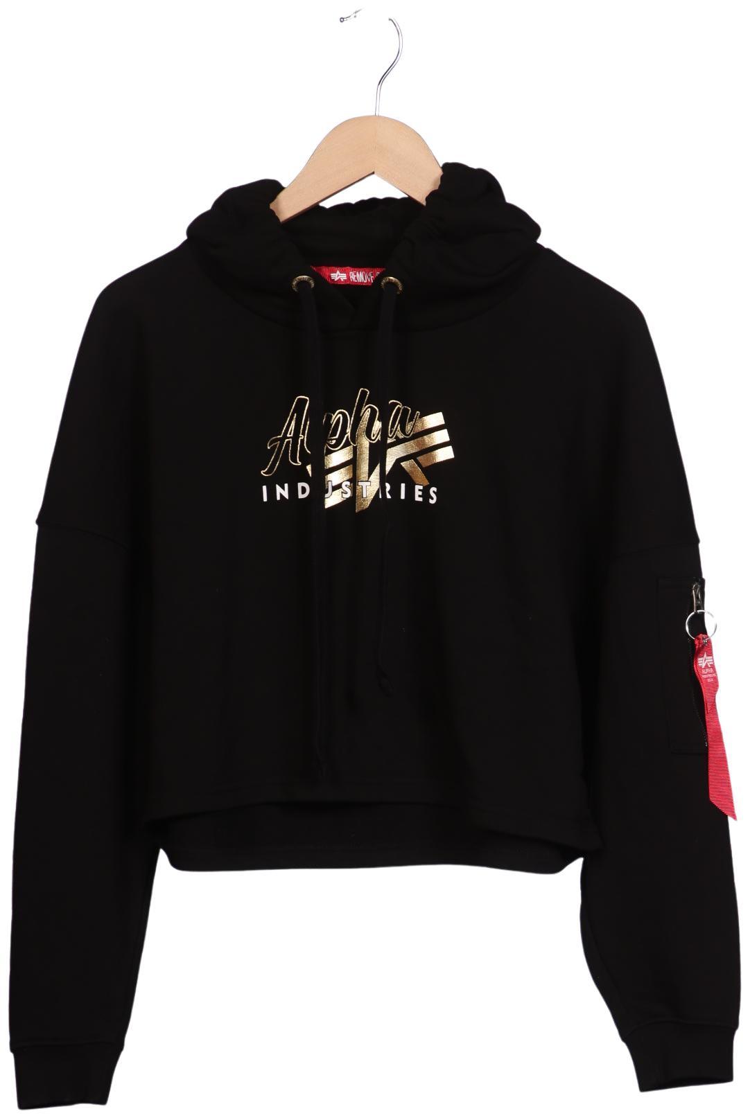 

Alpha industries Damen Kapuzenpullover, schwarz, Gr. 42