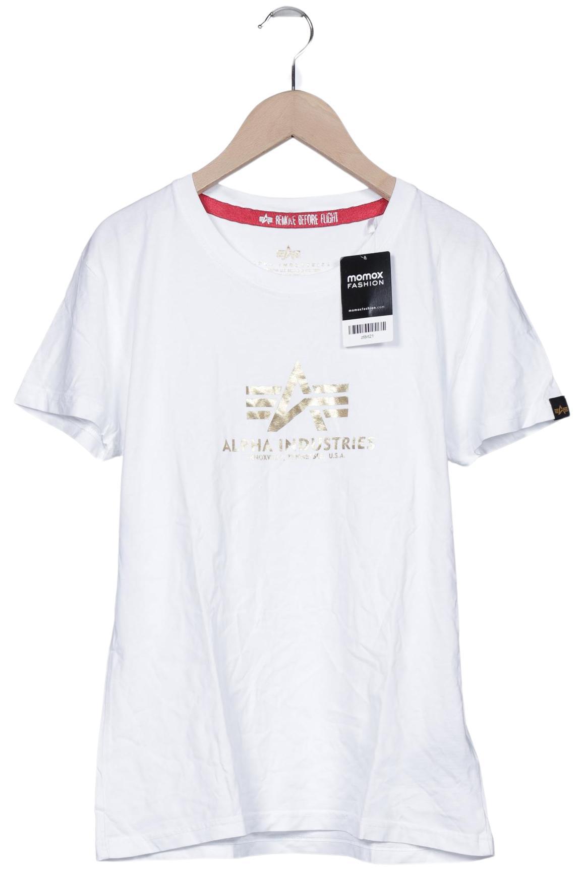 

Alpha industries Damen T-Shirt, weiß, Gr. 38