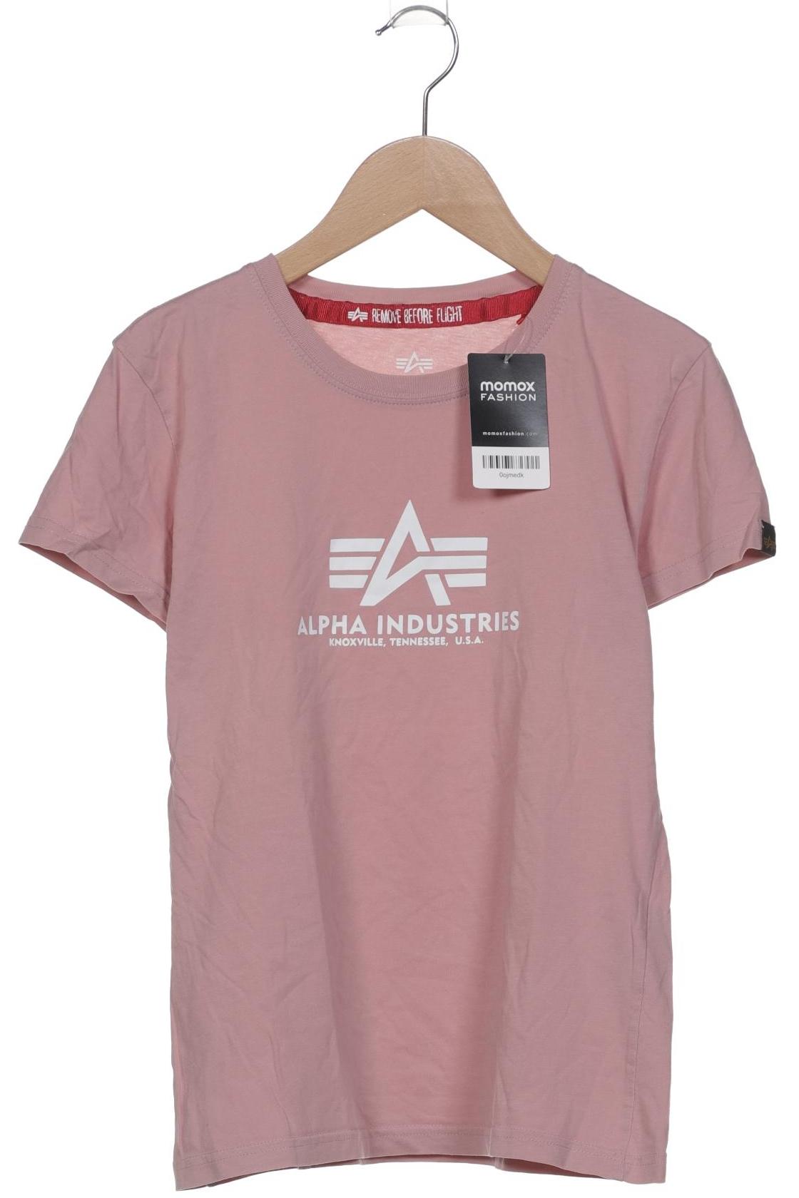 

Alpha industries Damen T-Shirt, pink, Gr. 34