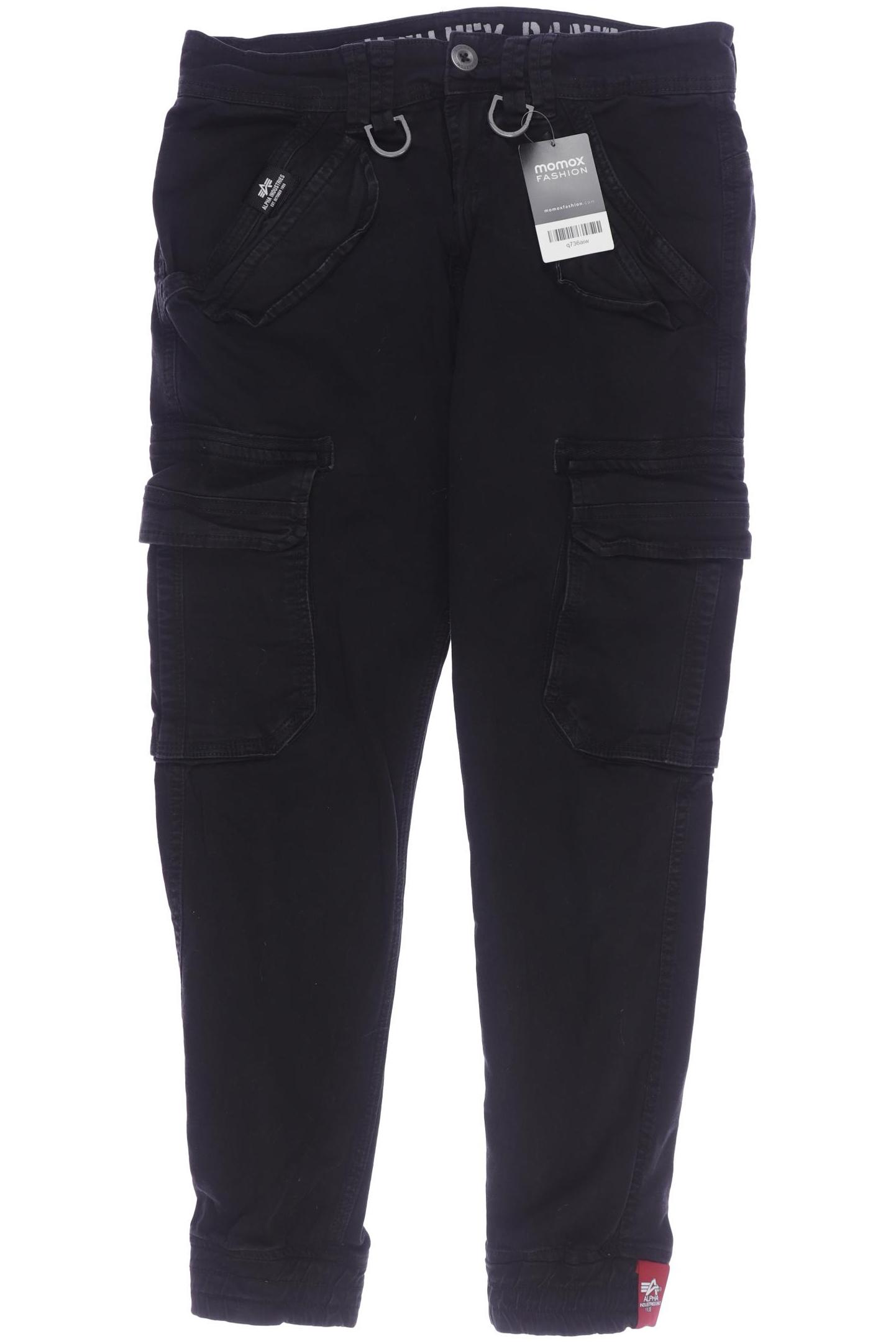 

Alpha industries Damen Stoffhose, schwarz, Gr. 28