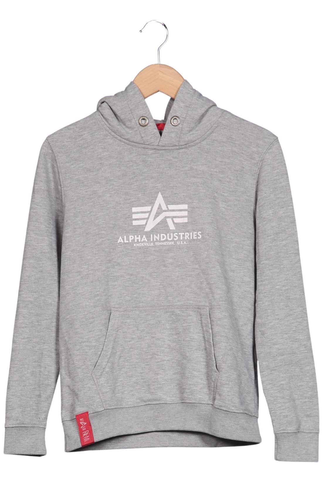 

Alpha industries Damen Kapuzenpullover, grau, Gr. 34