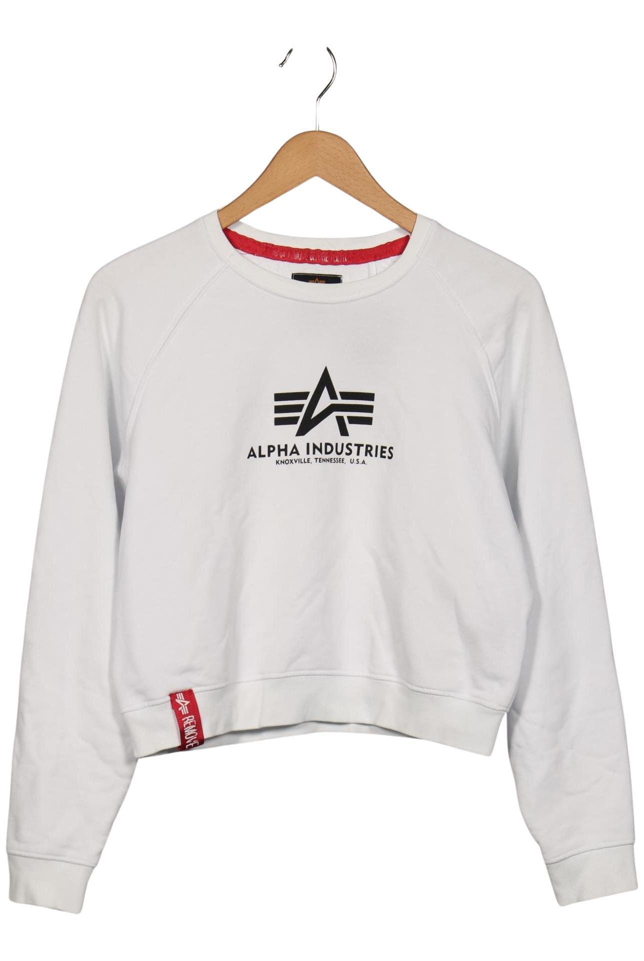 

Alpha industries Damen Sweatshirt, weiß, Gr. 36