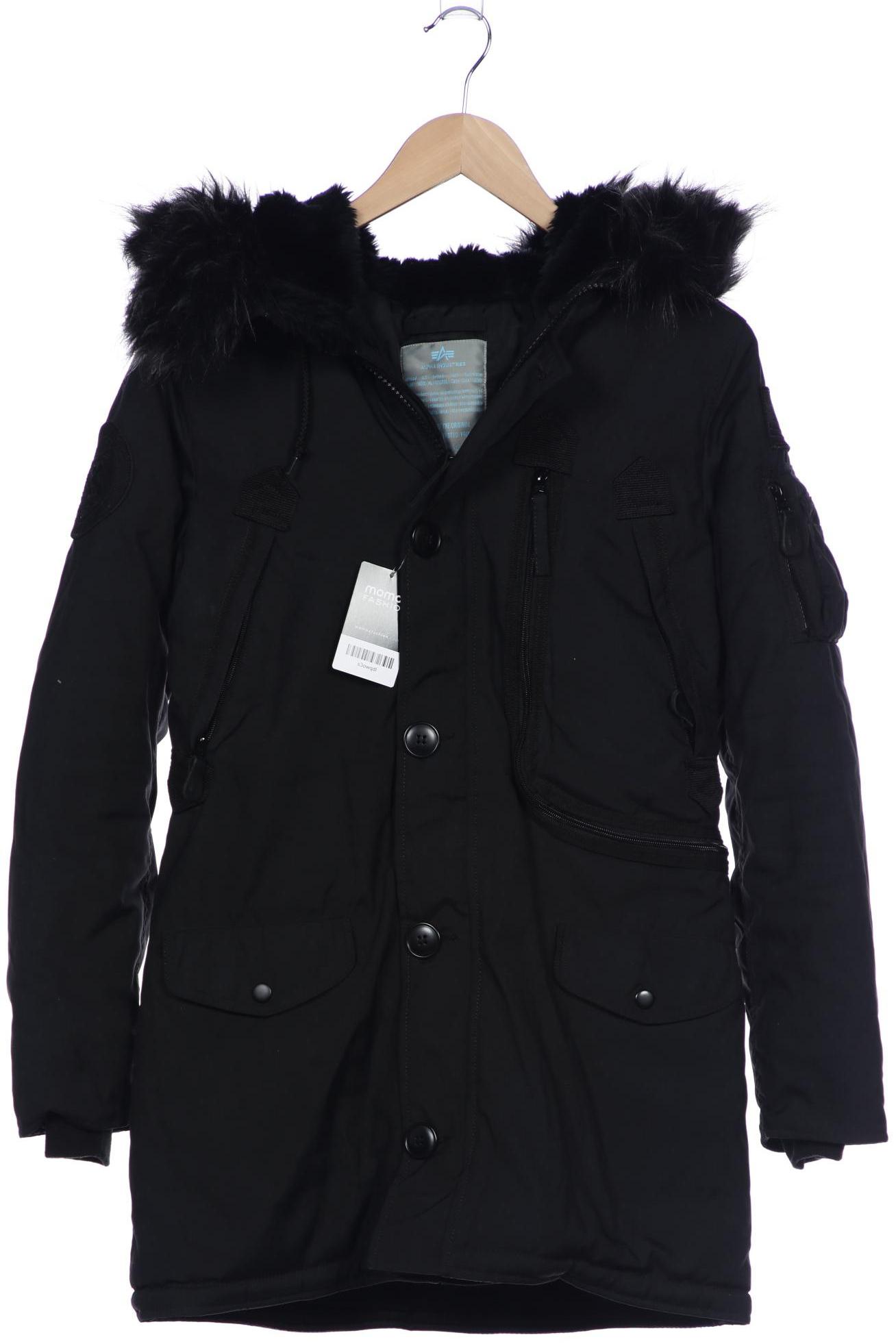 

Alpha industries Damen Mantel, schwarz, Gr. 36