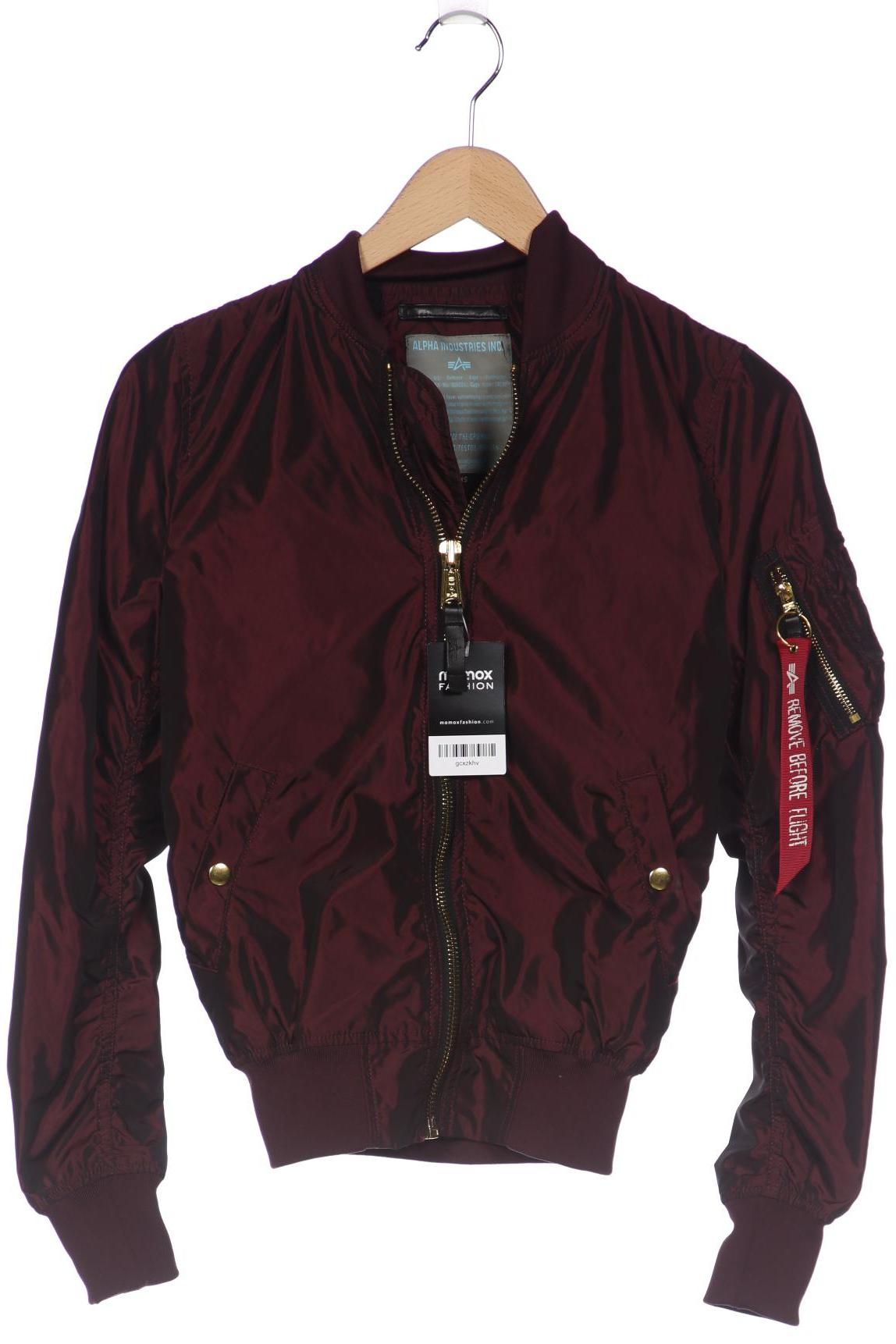 

Alpha industries Damen Jacke, bordeaux, Gr. 34