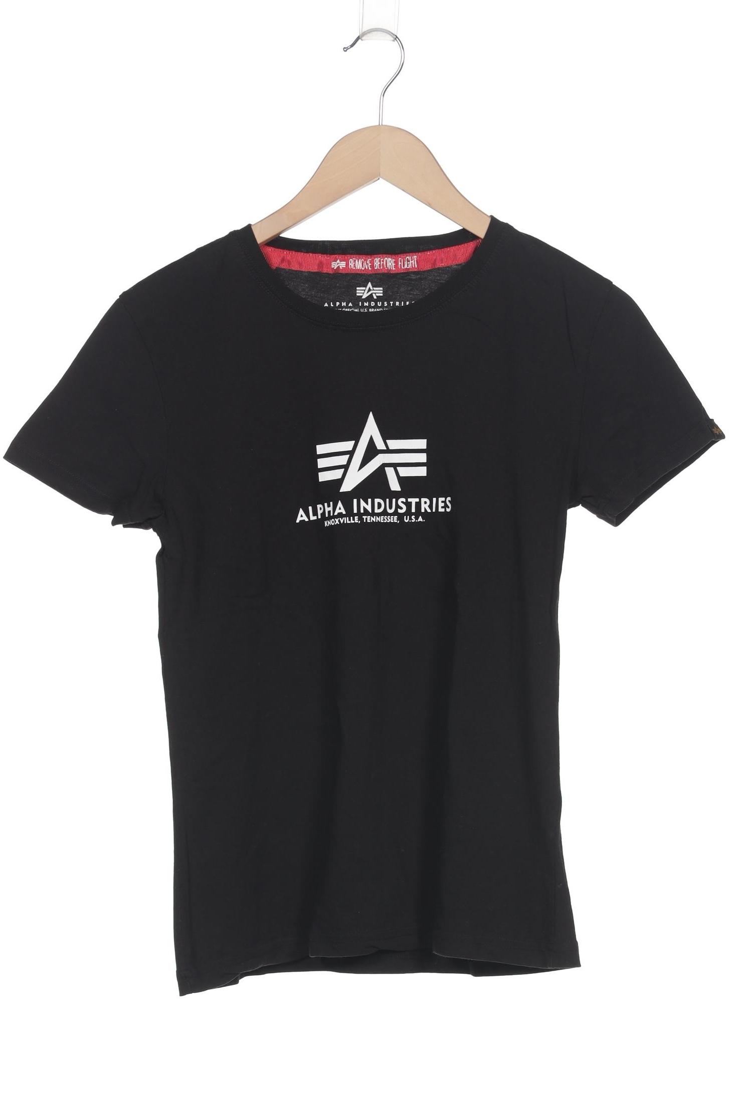 

Alpha industries Damen T-Shirt, schwarz, Gr. 38