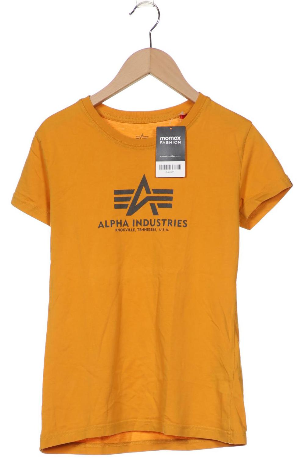 

Alpha industries Damen T-Shirt, orange, Gr. 34