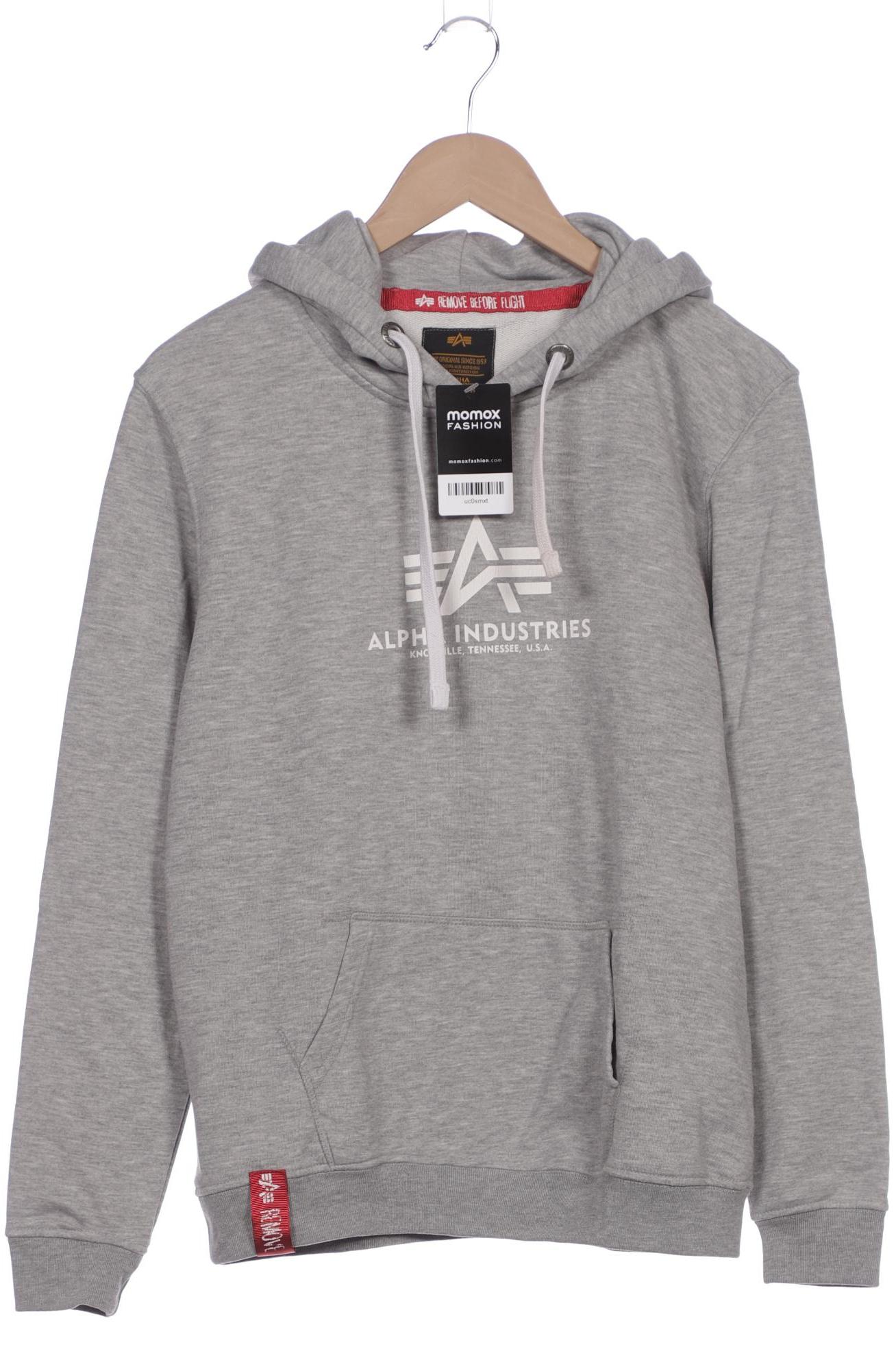 

Alpha industries Damen Kapuzenpullover, grau, Gr. 38