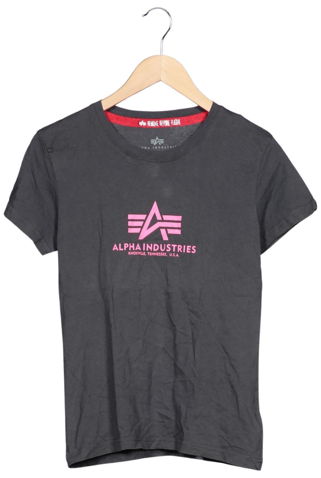 

Alpha industries Damen T-Shirt, grau, Gr. 36