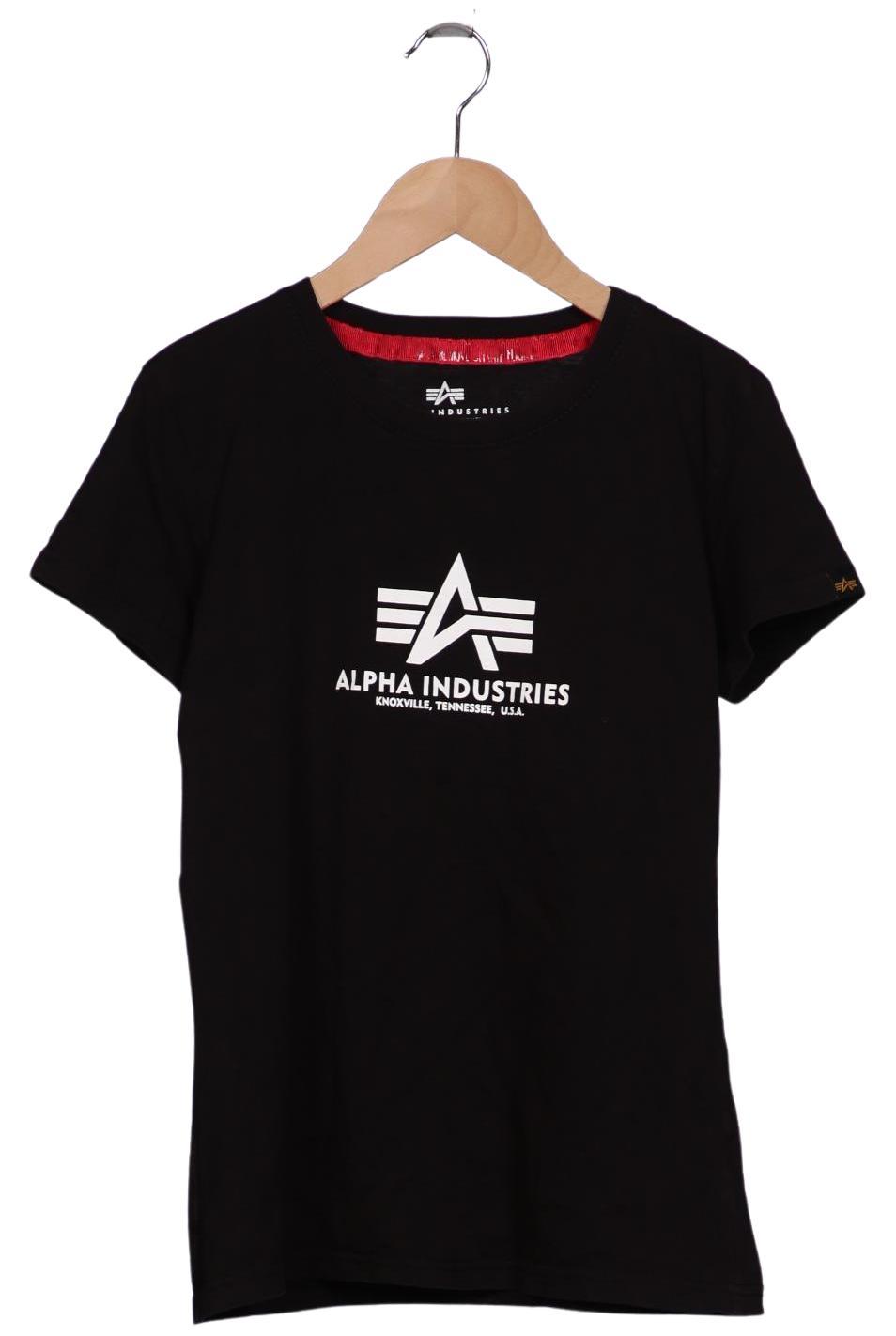 

Alpha industries Damen T-Shirt, schwarz, Gr. 36