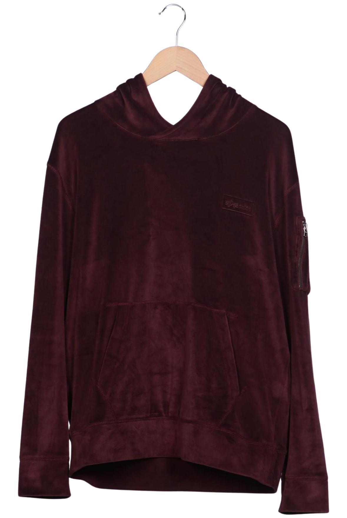 

Alpha industries Damen Kapuzenpullover, bordeaux, Gr. 42