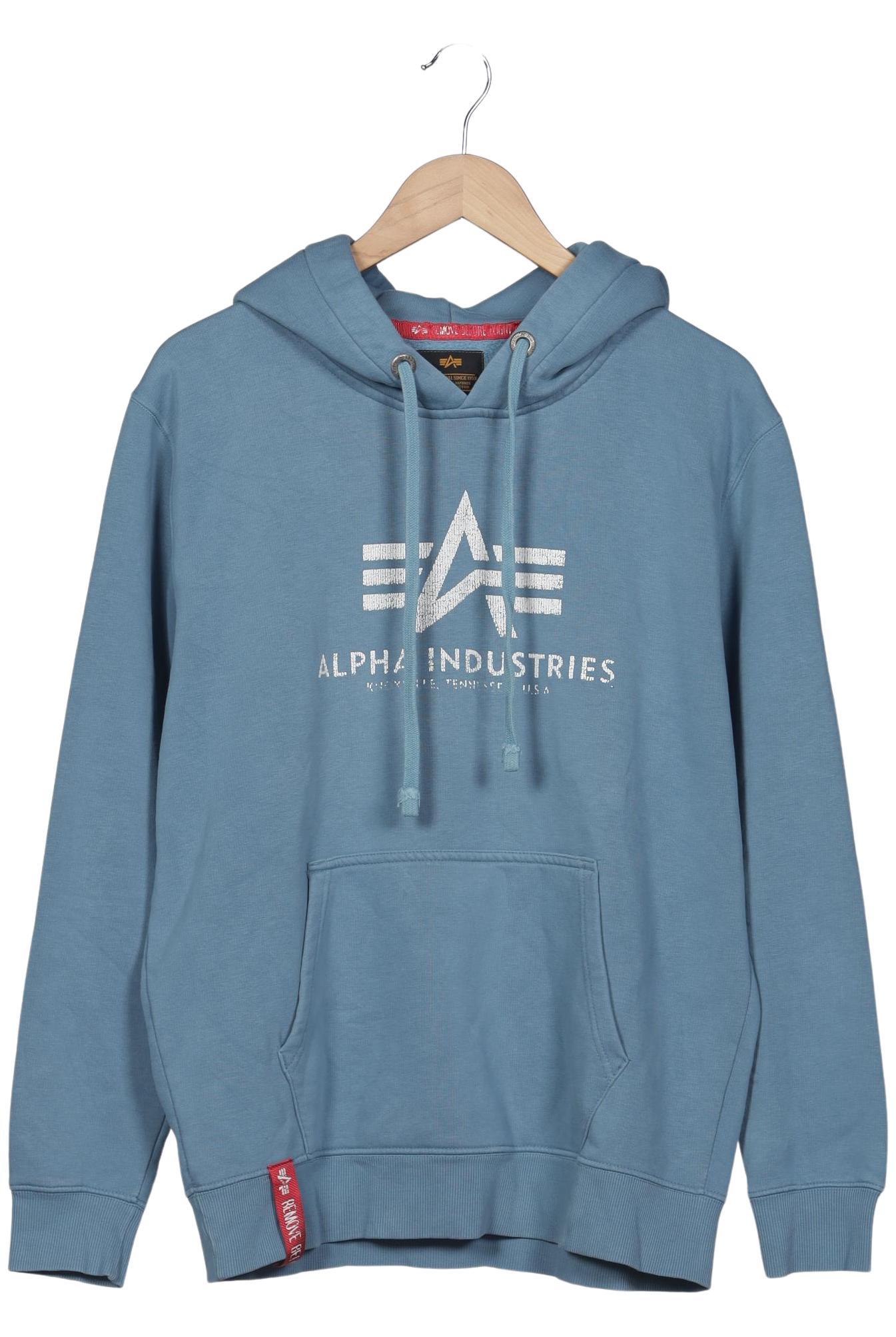 

Alpha industries Damen Kapuzenpullover, blau, Gr. 42