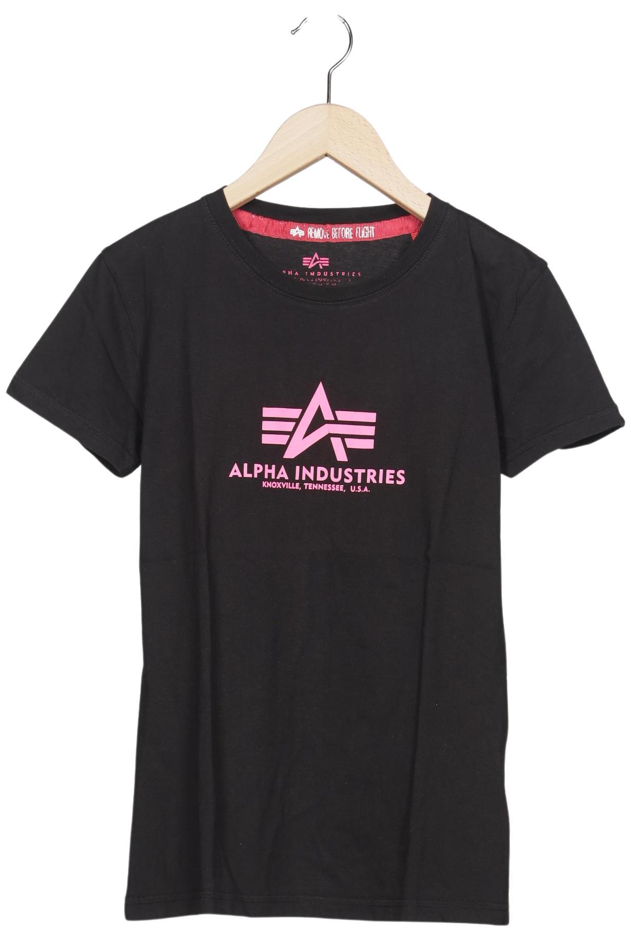 

Alpha industries Damen T-Shirt, schwarz, Gr. 36