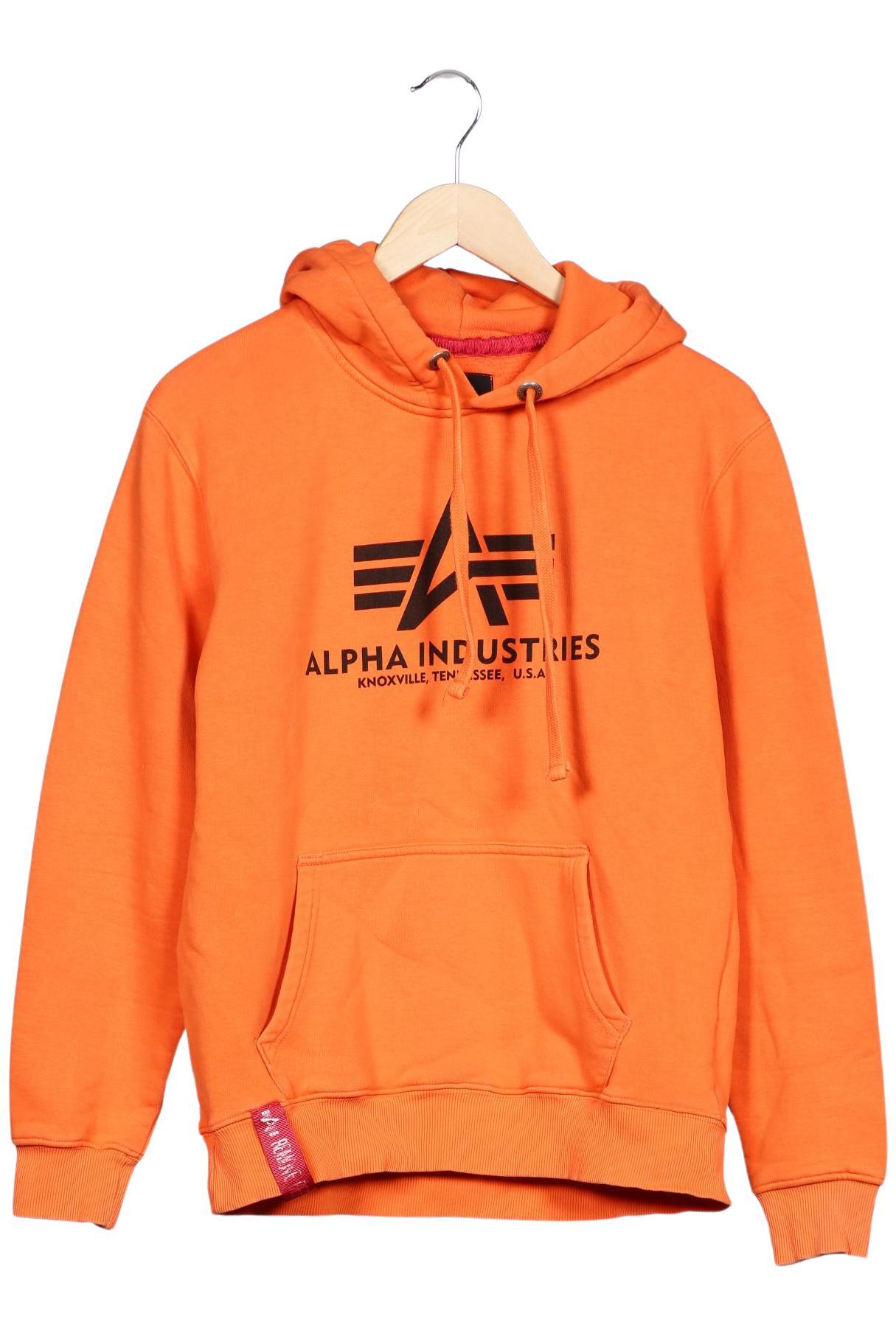 

Alpha industries Damen Kapuzenpullover, orange, Gr. 38
