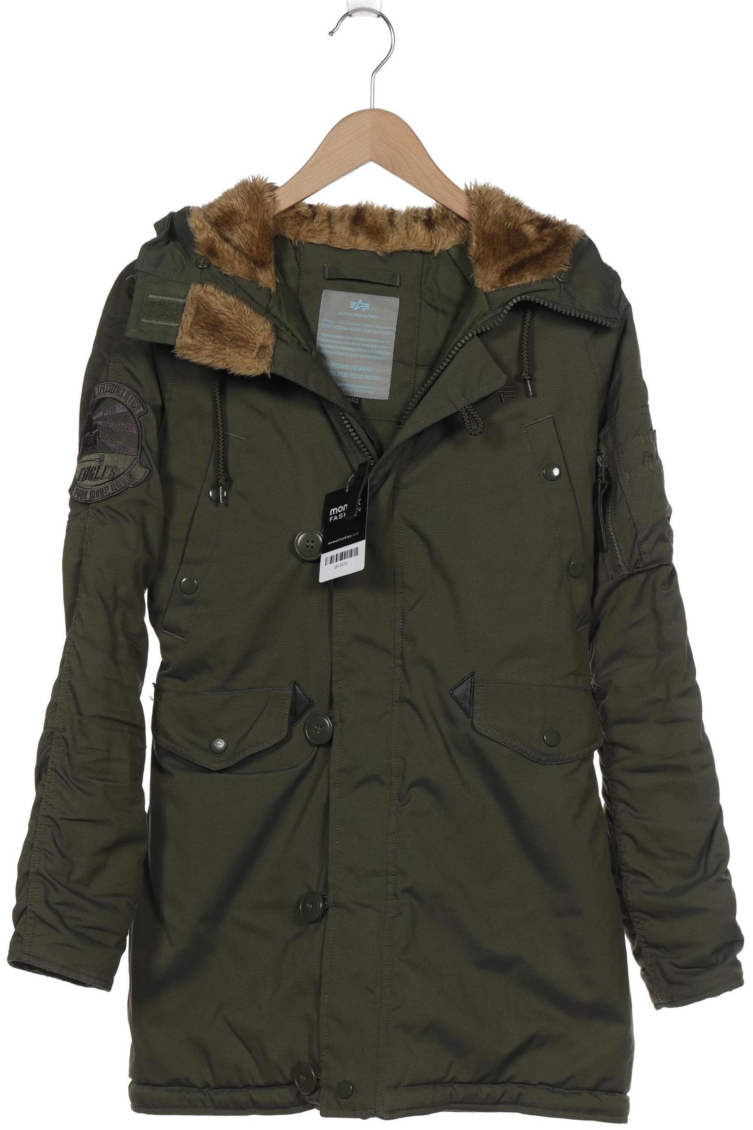 

Alpha industries Damen Mantel, grün, Gr. 34