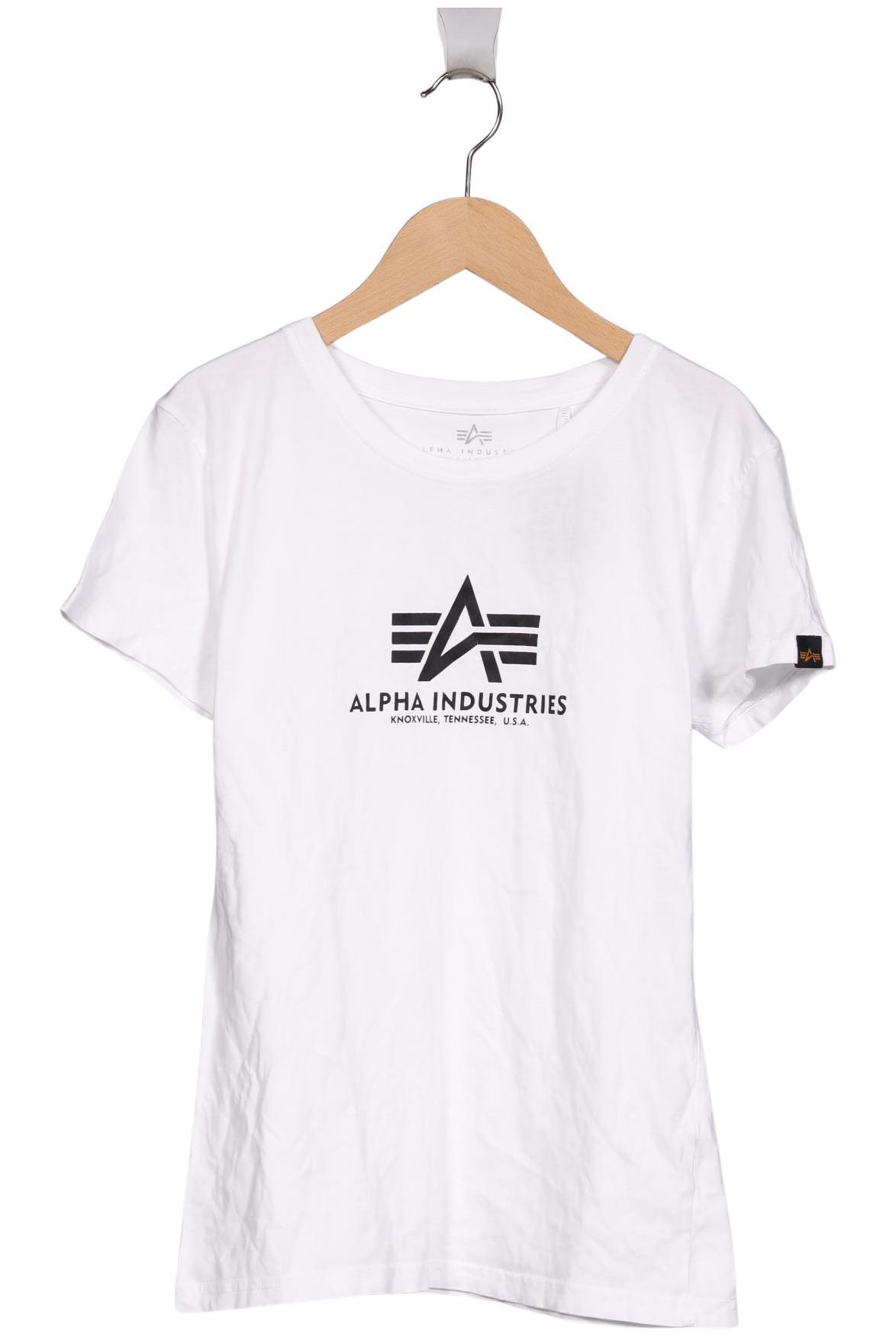

Alpha industries Damen T-Shirt, weiß, Gr. 36