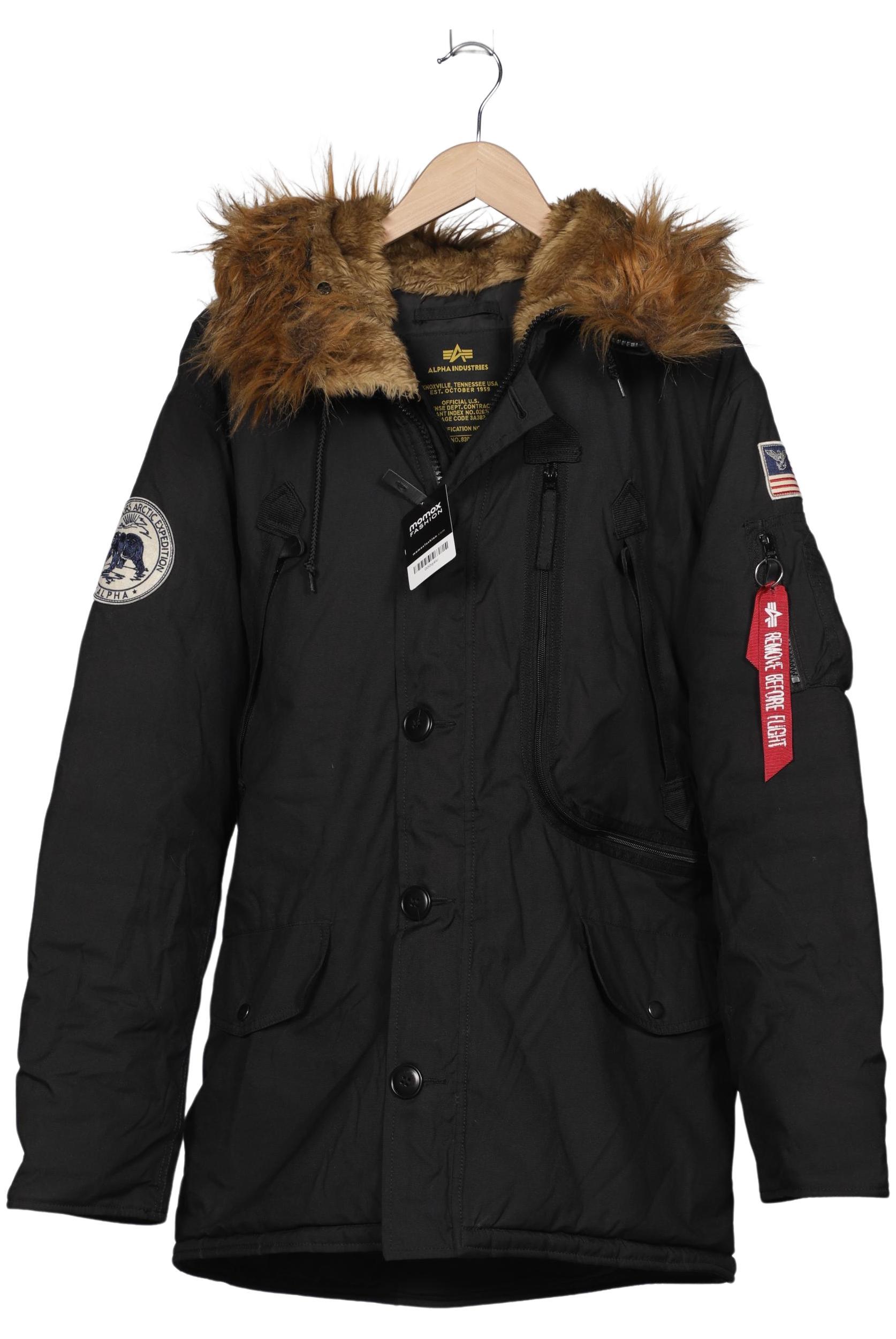 

Alpha industries Herren Mantel, schwarz, Gr. 52