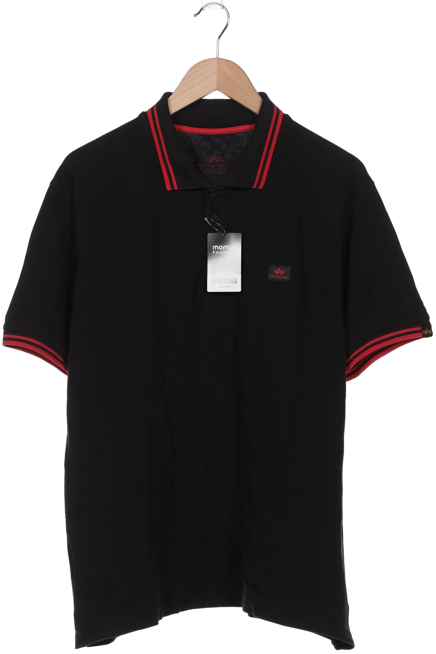 

Alpha industries Herren Poloshirt, schwarz, Gr. 58