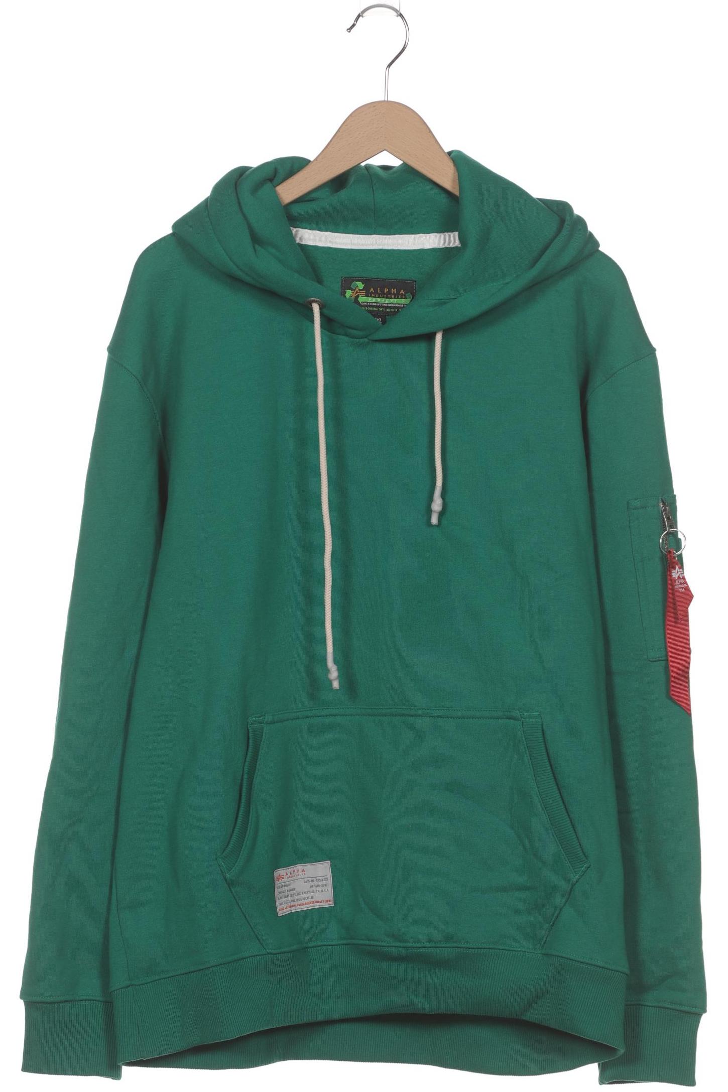 

Alpha industries Herren Kapuzenpullover, grün, Gr. 56