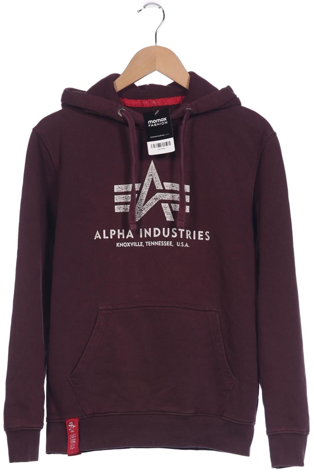 

Alpha industries Herren Kapuzenpullover, bordeaux, Gr. 46