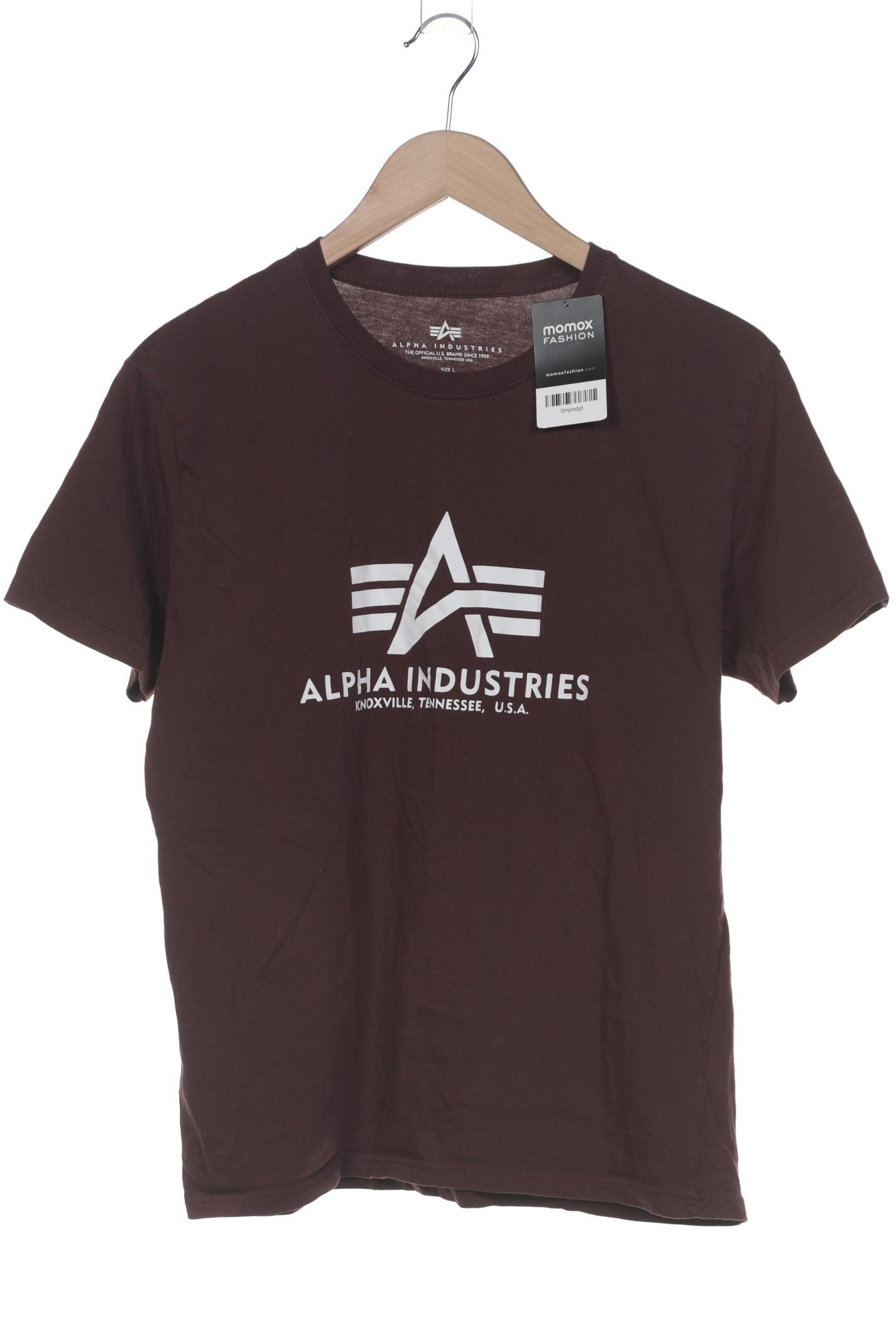 

Alpha industries Herren T-Shirt, bordeaux, Gr. 52
