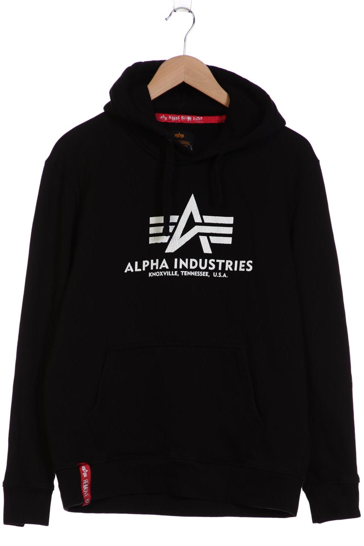 

Alpha industries Herren Kapuzenpullover, schwarz, Gr. 52