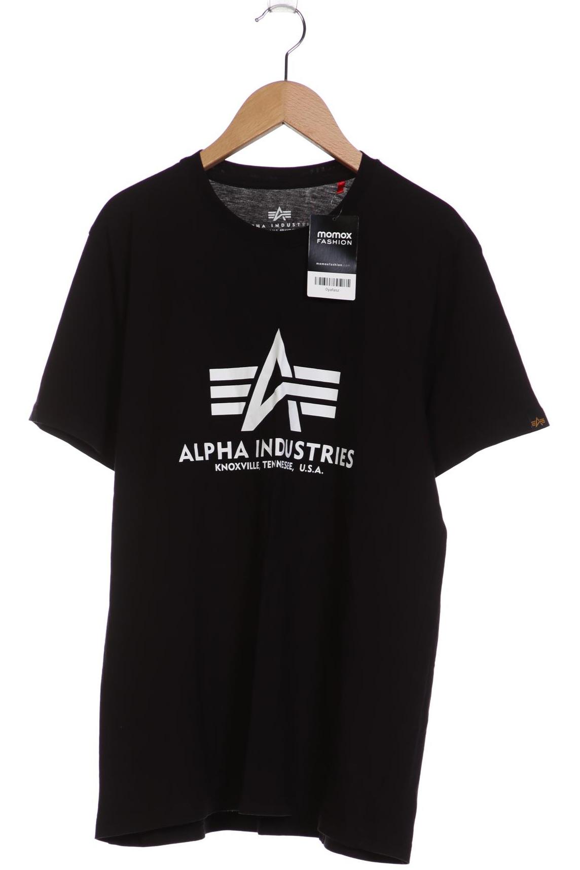 

Alpha industries Herren T-Shirt, schwarz, Gr. 48