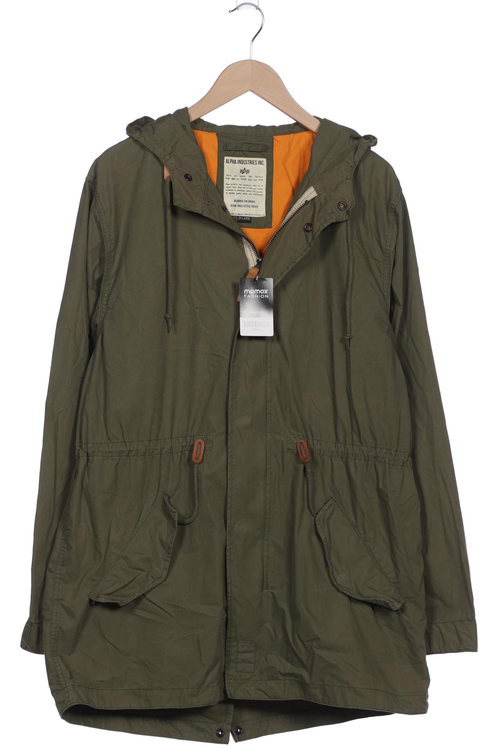

Alpha industries Herren Mantel, grün, Gr. 56