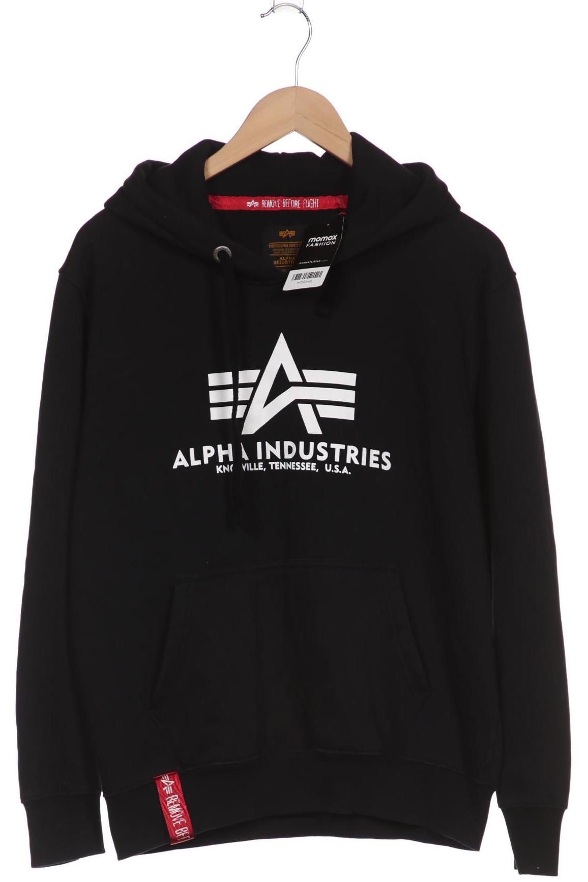 

Alpha industries Herren Kapuzenpullover, schwarz, Gr. 48