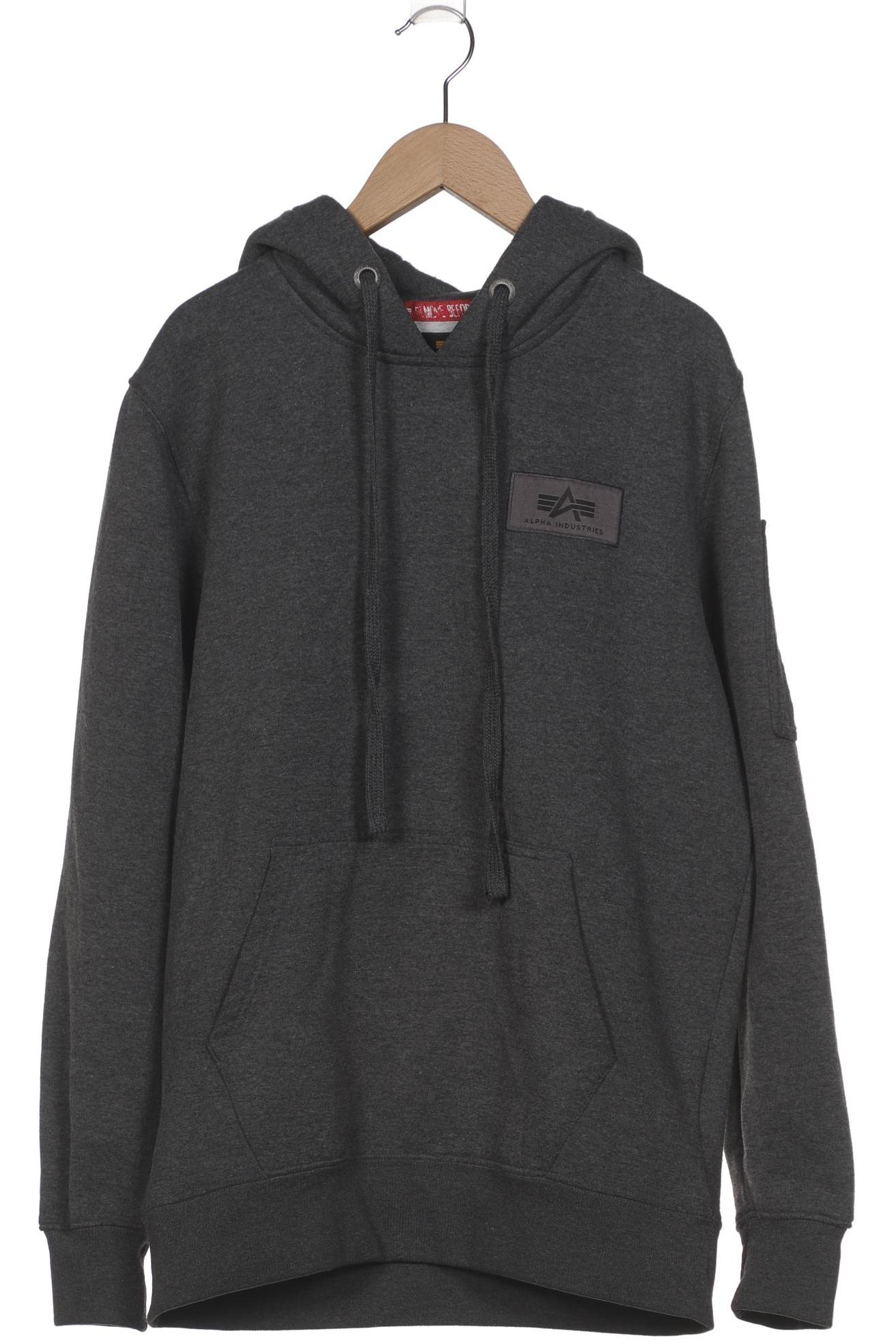 

Alpha industries Herren Kapuzenpullover, grau, Gr. 46