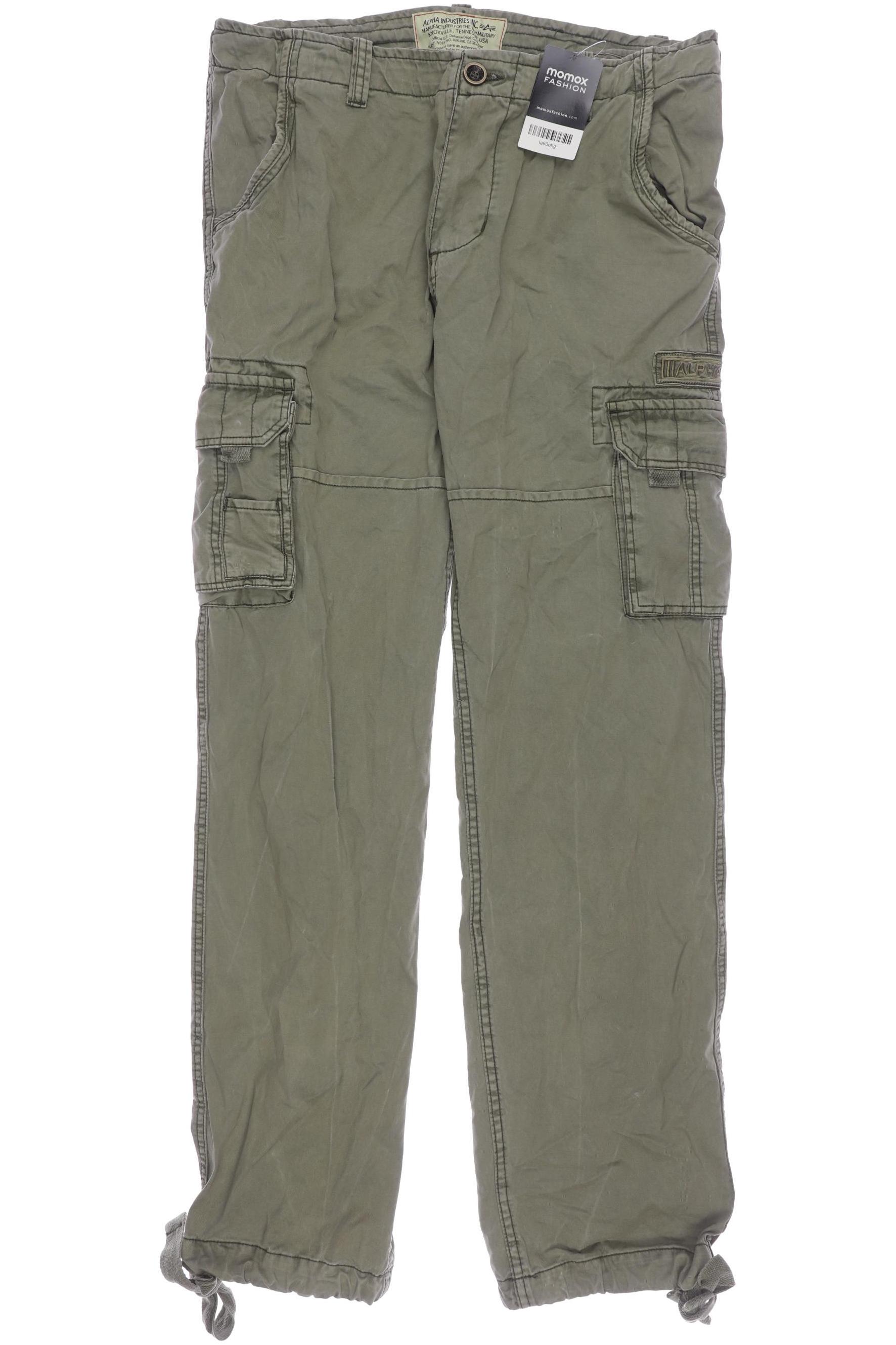 

Alpha industries Herren Stoffhose, grün, Gr. 33
