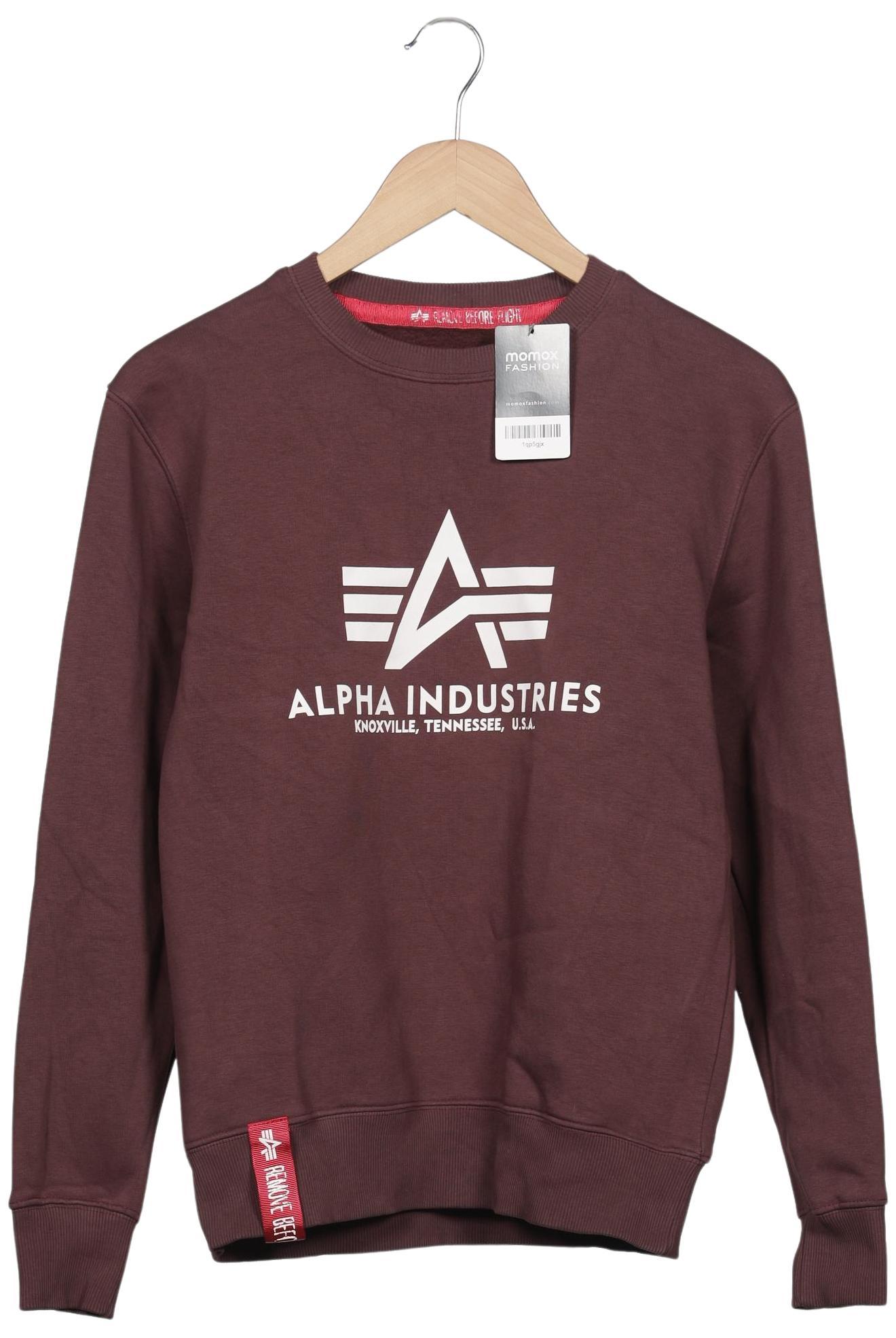 

Alpha industries Herren Sweatshirt, bordeaux, Gr. 46