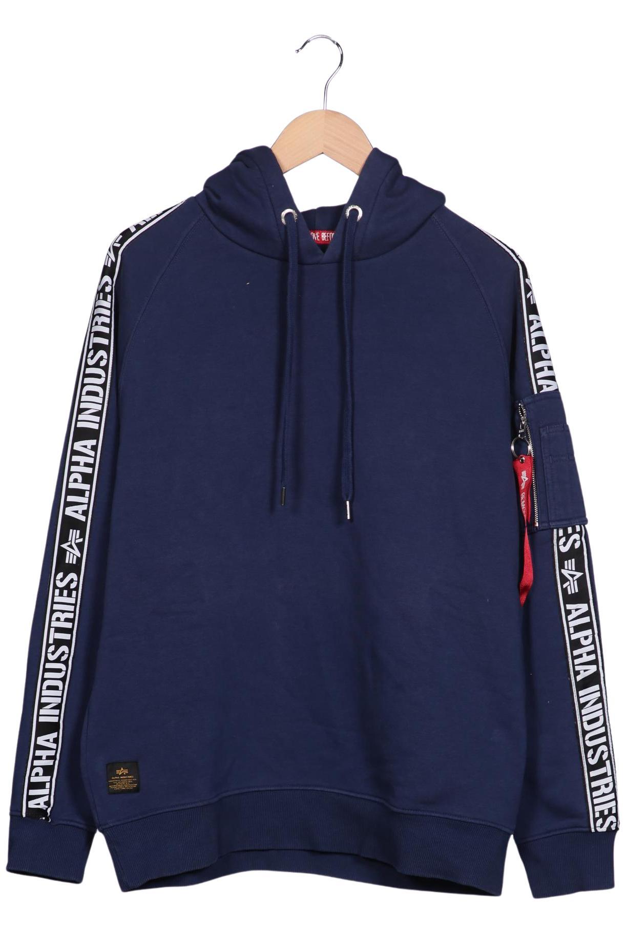 

Alpha industries Herren Kapuzenpullover, marineblau, Gr. 52