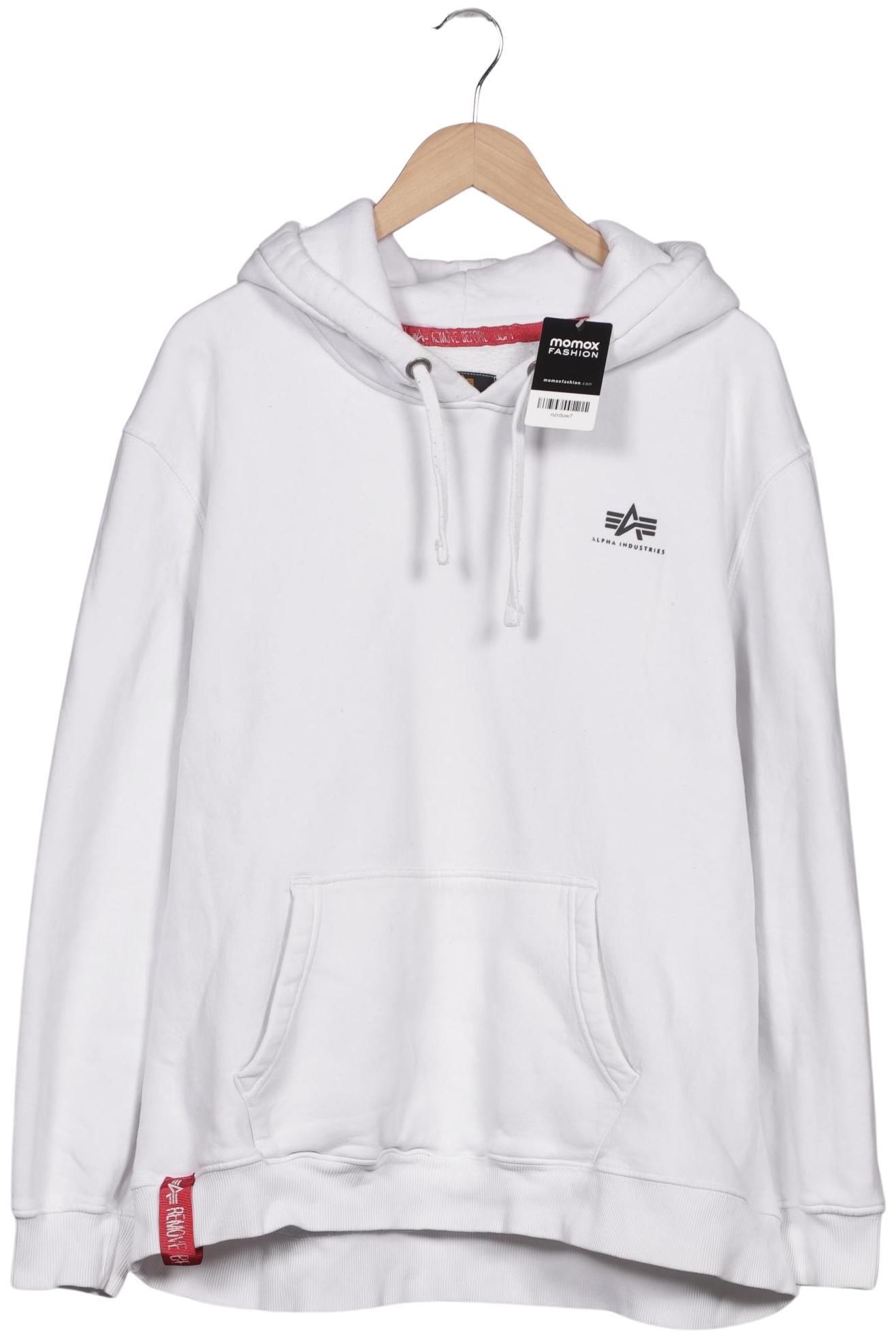 

Alpha industries Herren Kapuzenpullover, weiß, Gr. 58