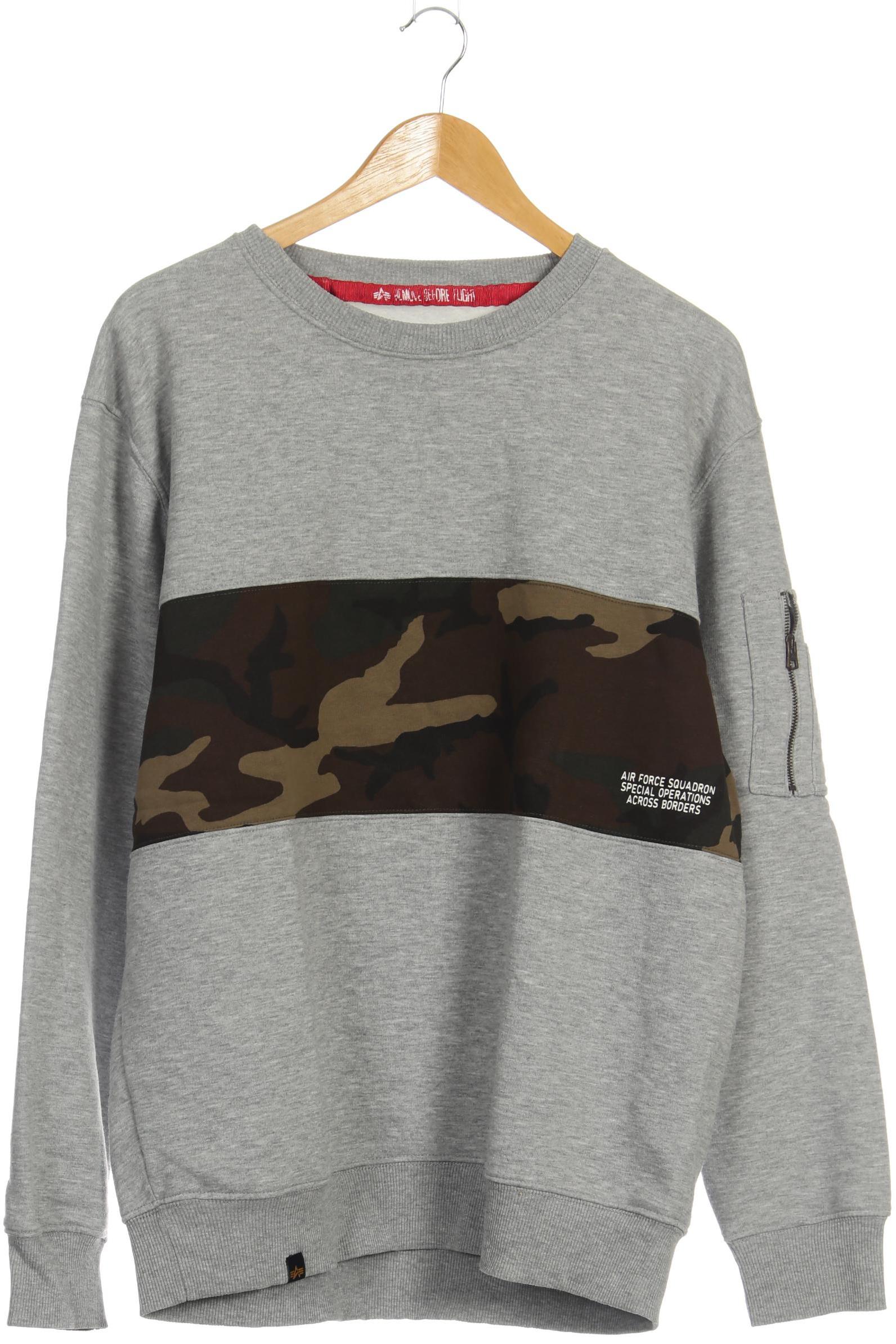 

Alpha industries Herren Sweatshirt, grau, Gr. 54